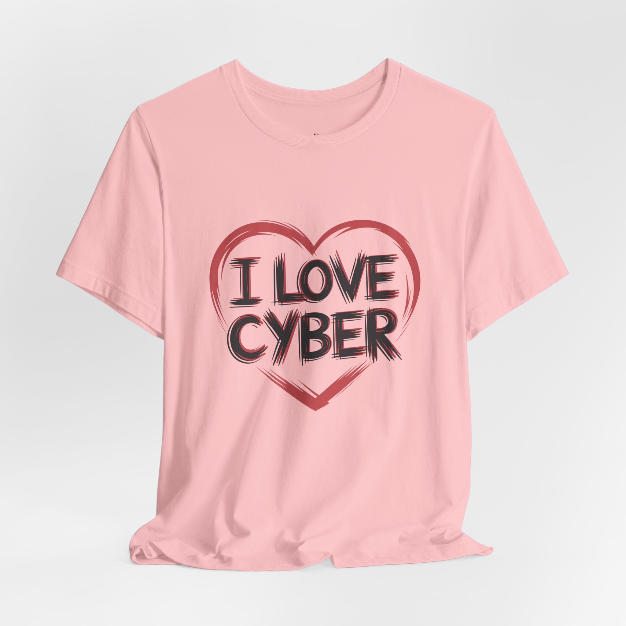 7754105552504384264_2048.jpeg I Love Cyber T-Shirt ilc002