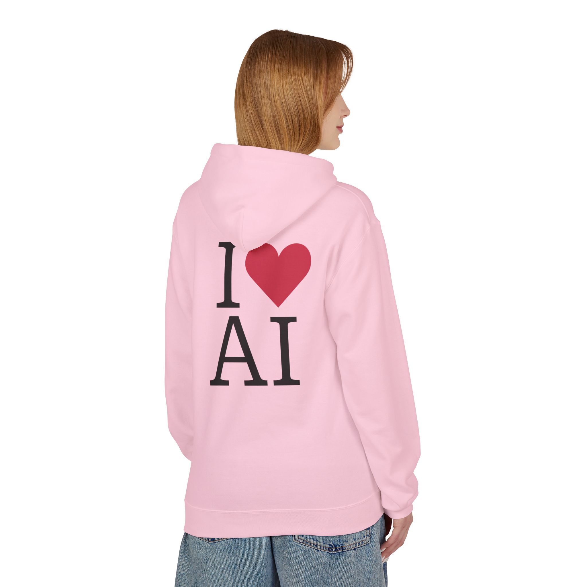 I Love AI Softstyle Hoodie
