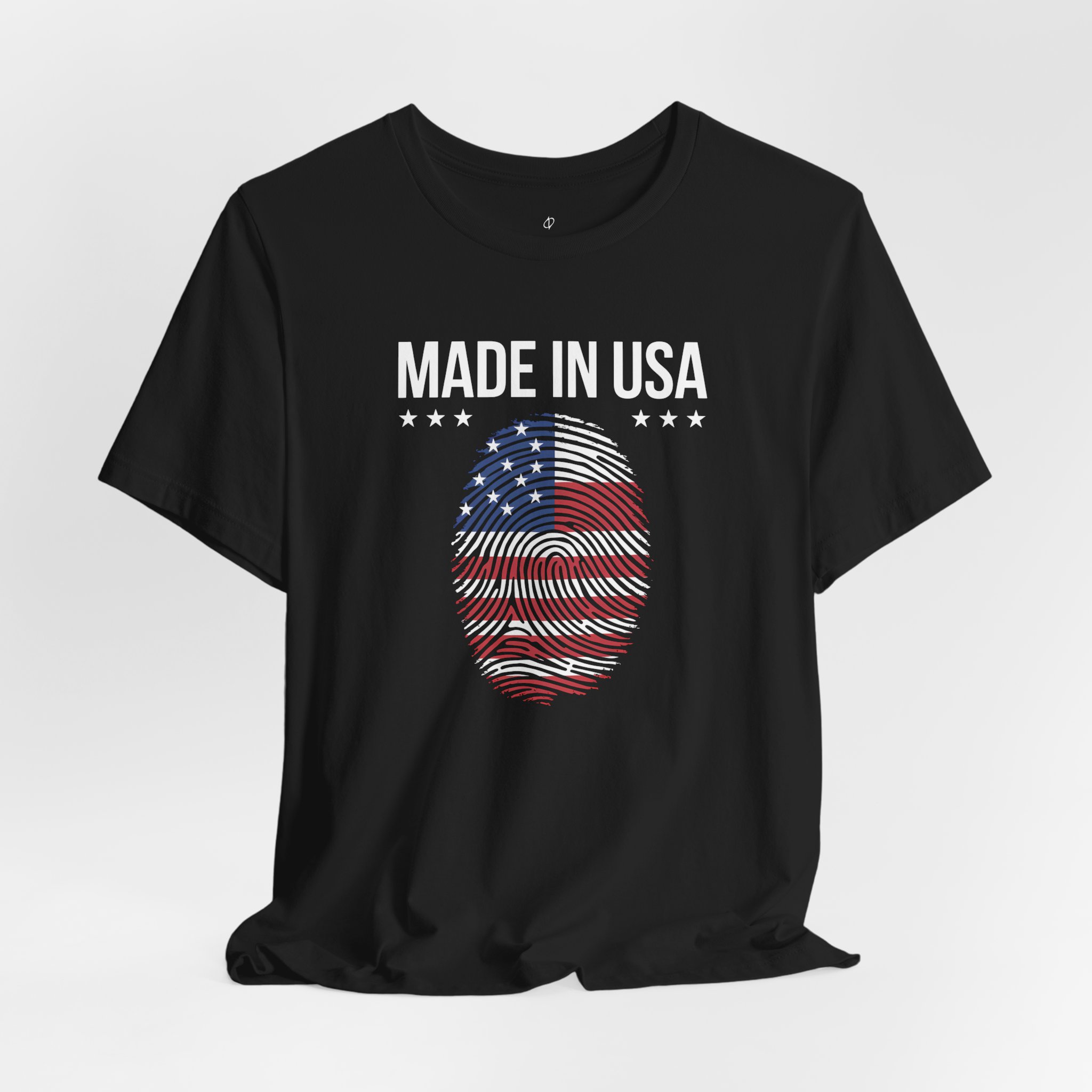 Made in USA Fingerprint Cybersecurity T-Shirt | Digital Identity Infosec Tee