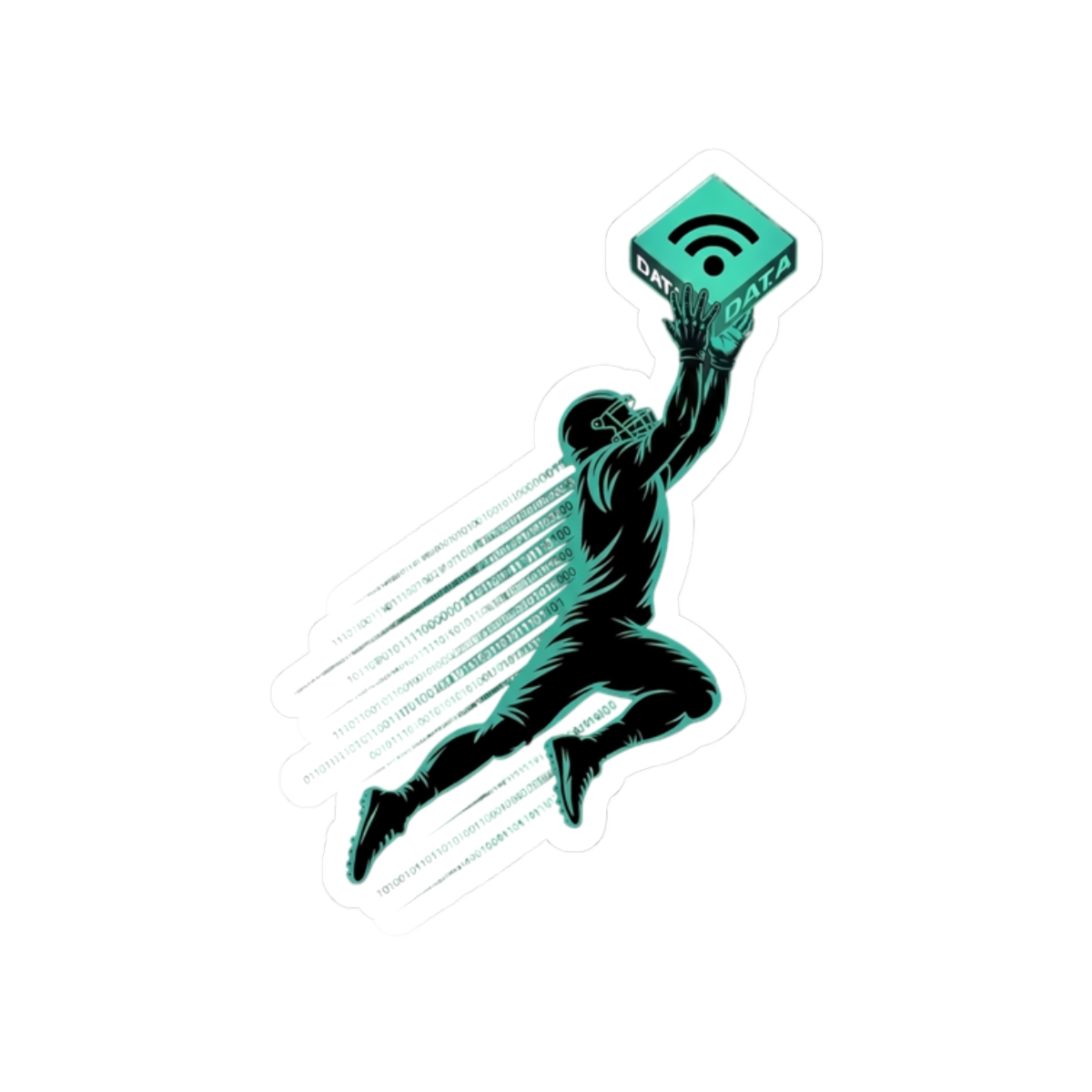 9366239659550943948_1200.jpeg Data Catch Football Cybersecurity Sticker