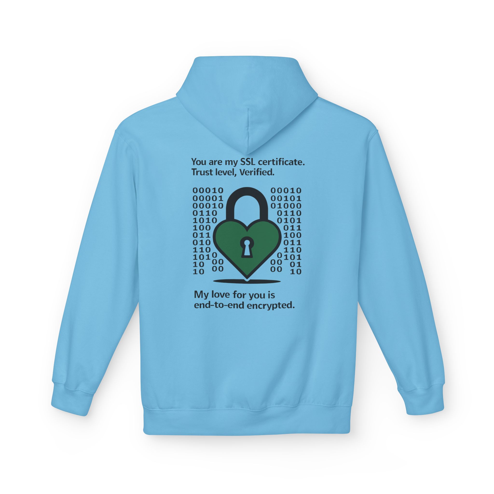 My love for you is end-to-end encrypted Softstyle Hoodie