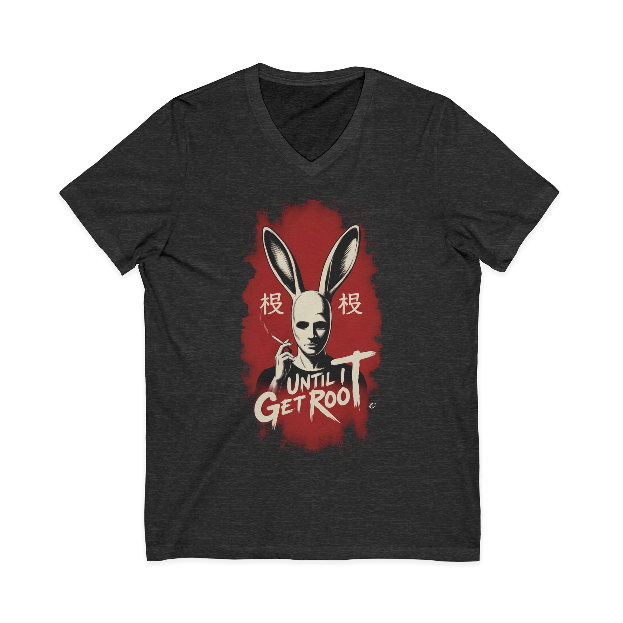 Rebel Rabbit Edge – Until I Get Root V-Neck Tee
