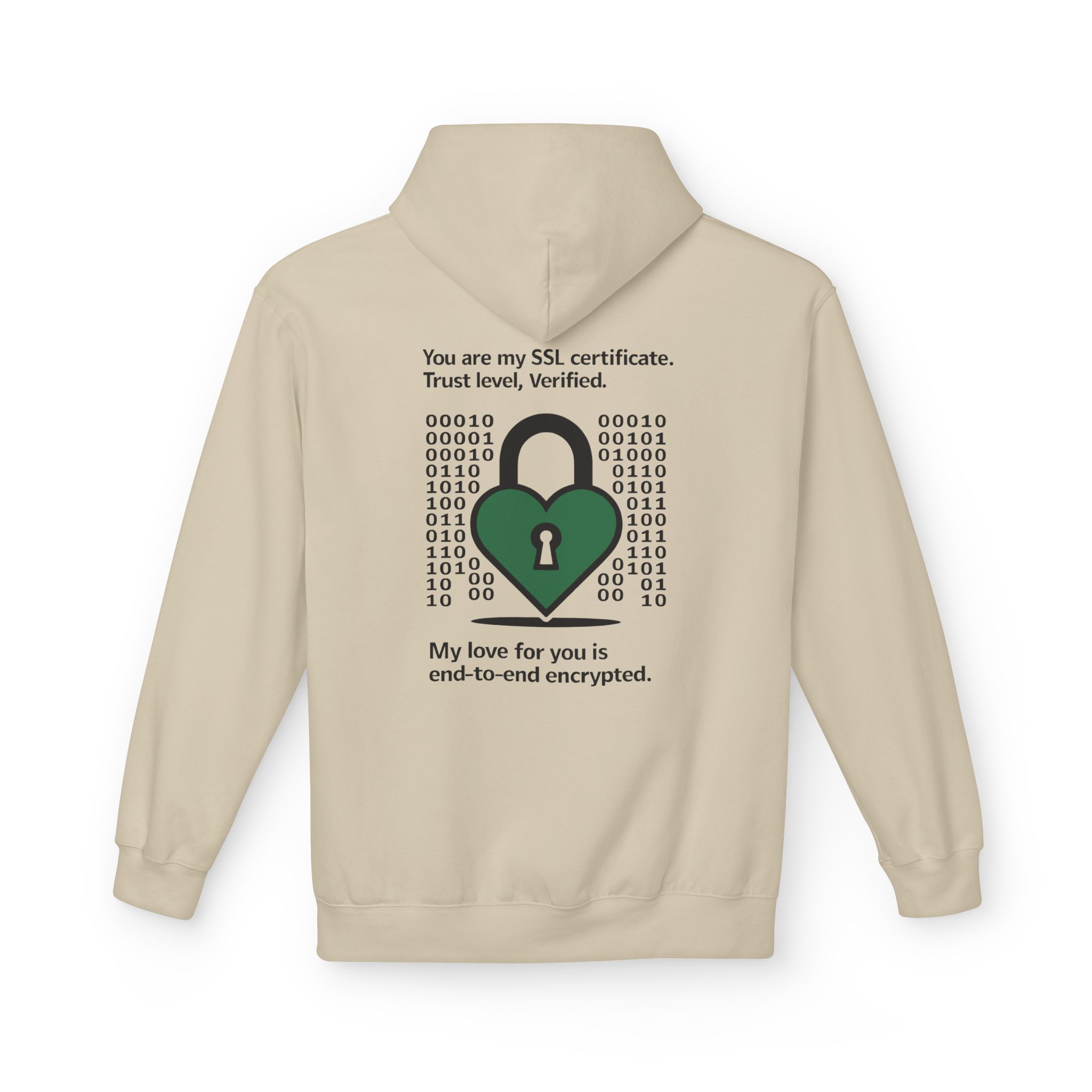 My love for you is end-to-end encrypted Softstyle Hoodie