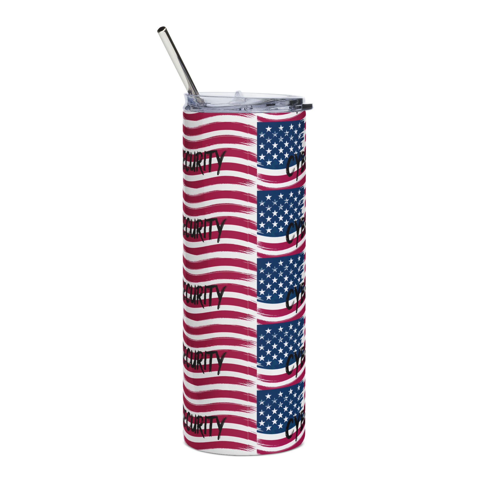 USA Cybersecurity Flag Tumbler