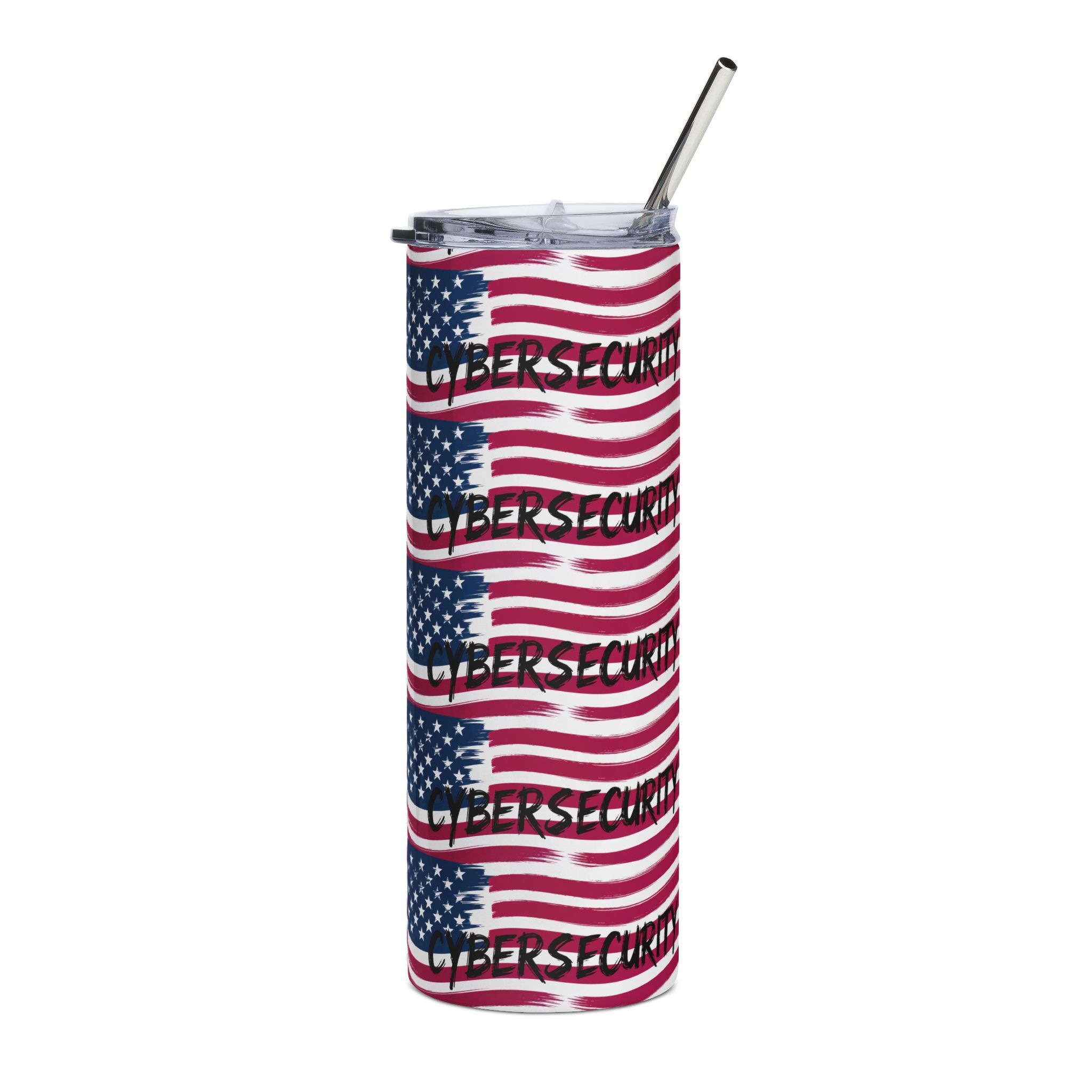 USA Cybersecurity Flag Tumbler