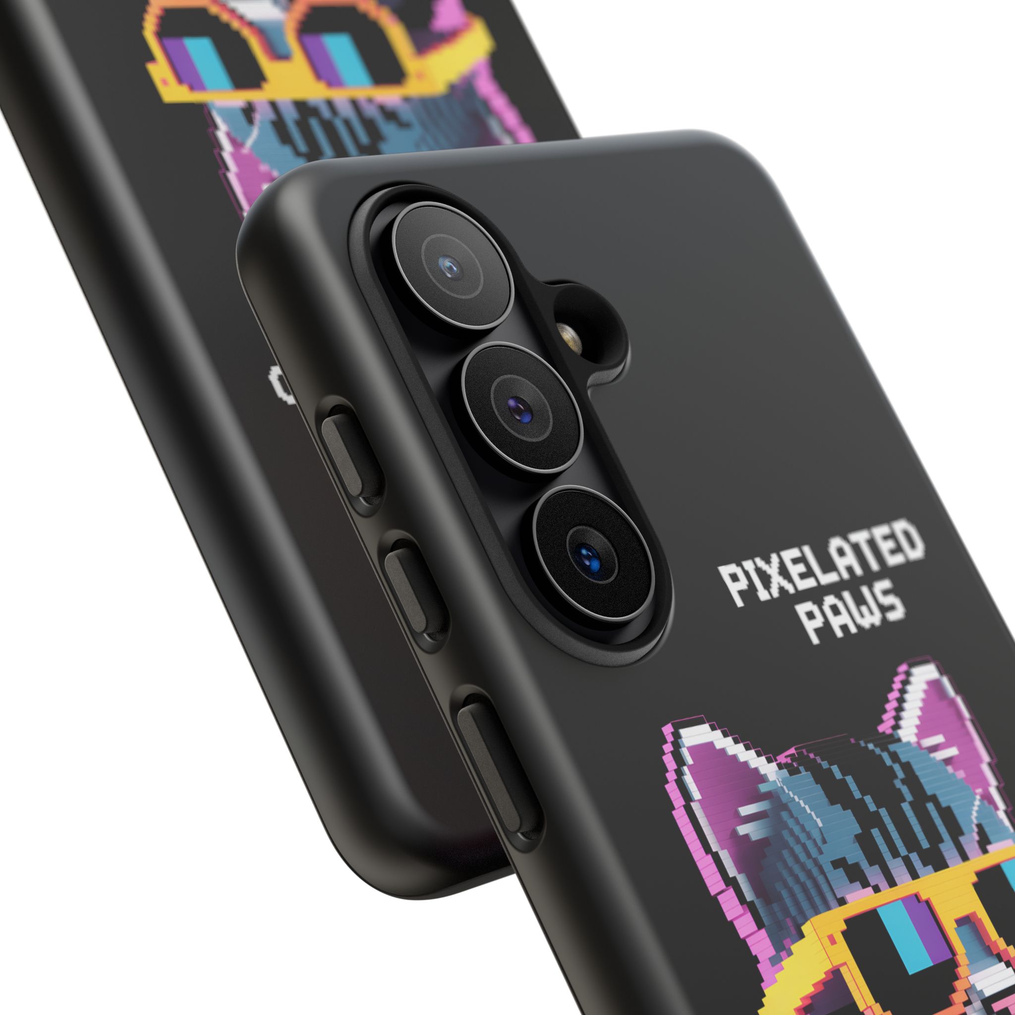 Pixelated Paws Cool Cat Pixel Art Tough Phone Case