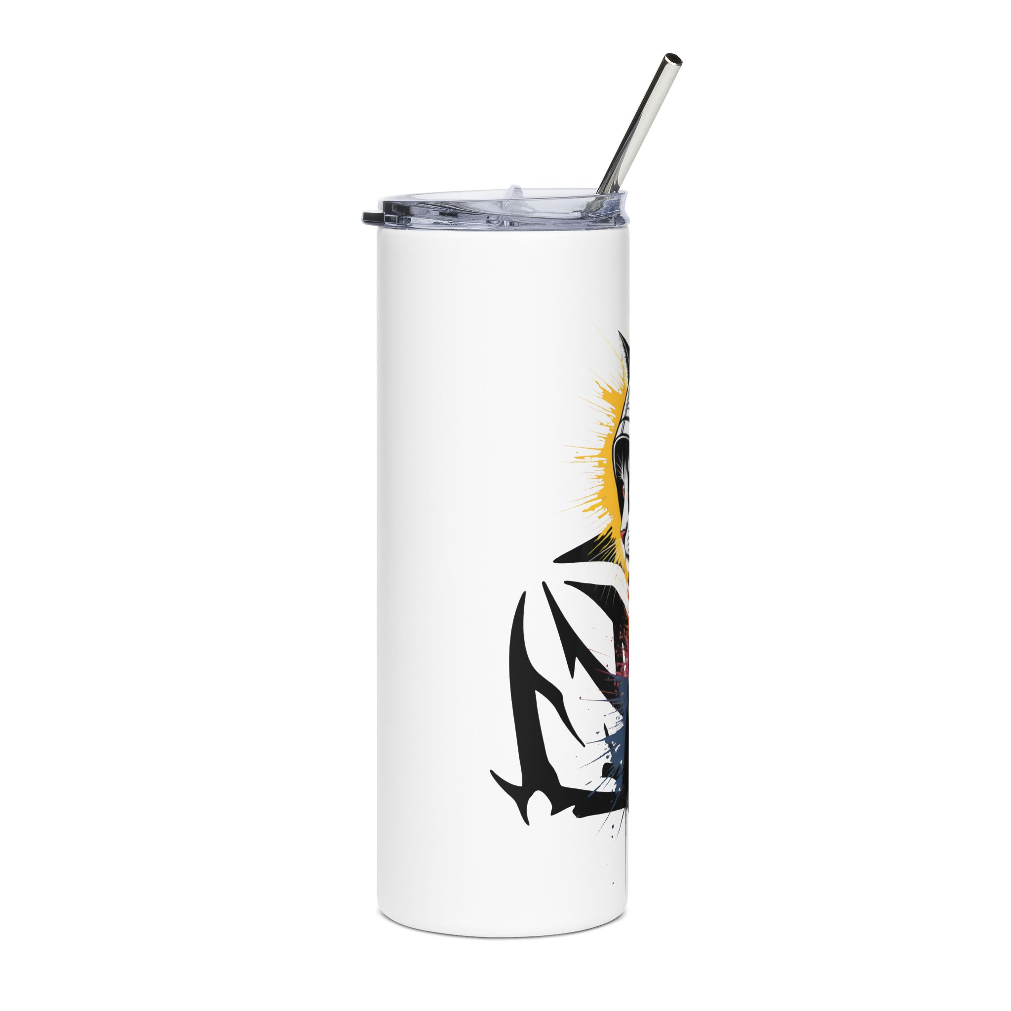 Graffiti-Style Cat Tumbler