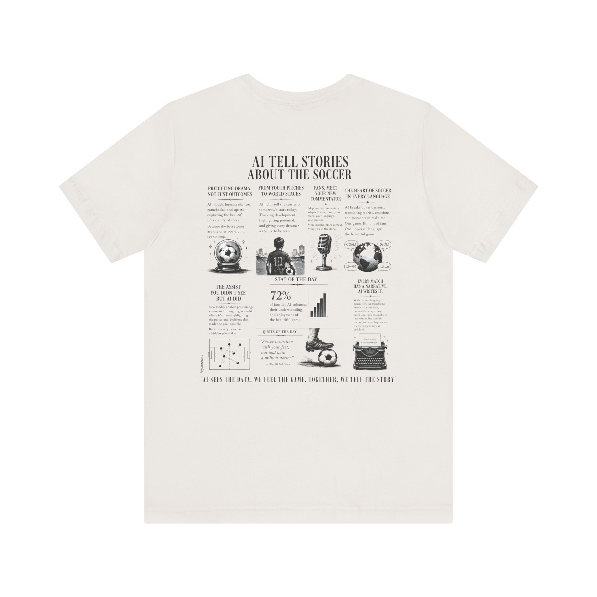 AI Soccer Stories Data & Analytics Graphic T-Shirt