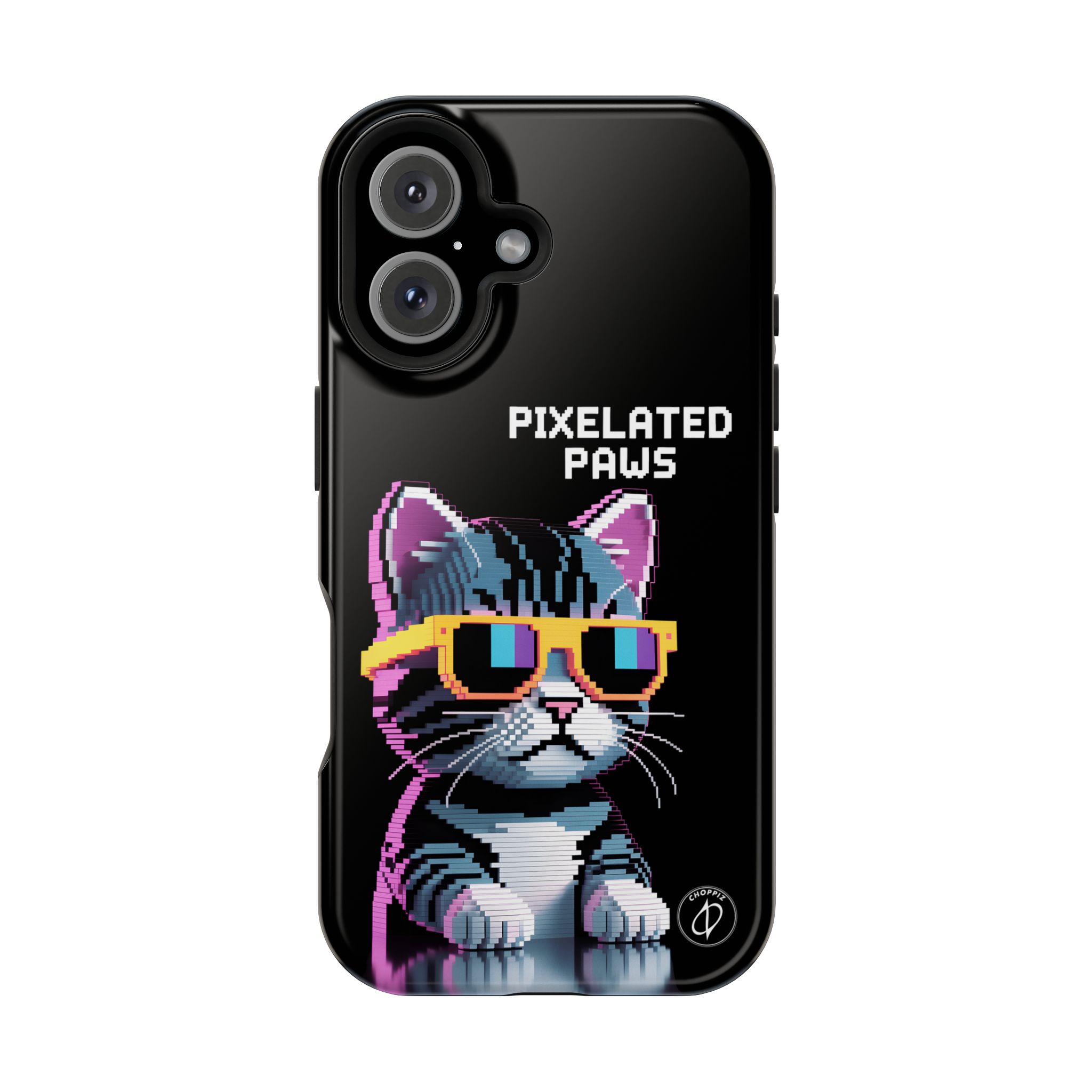 Pixelated Paws Cool Cat Pixel Art MagSafe Case