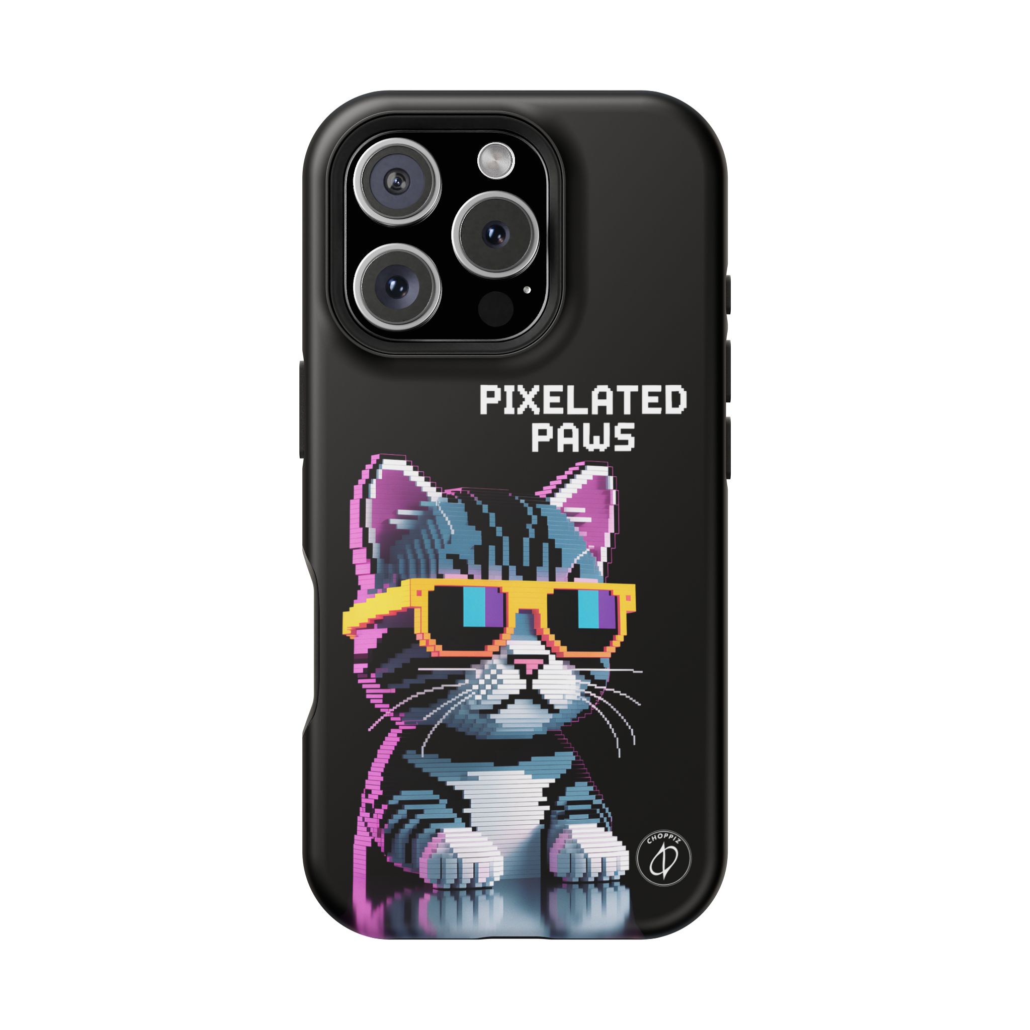 Pixelated Paws Cool Cat Pixel Art MagSafe Case