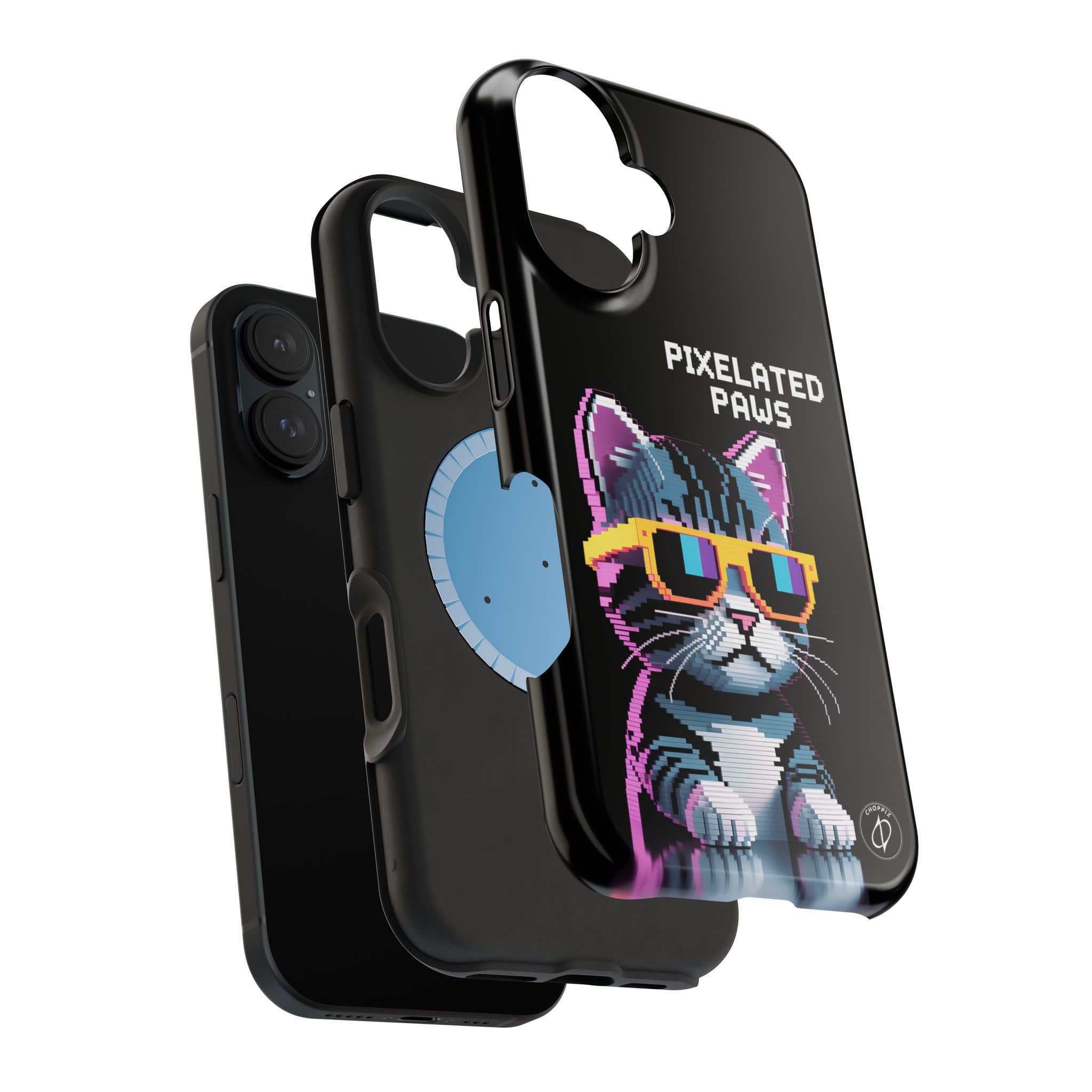 Pixelated Paws Cool Cat Pixel Art MagSafe Case