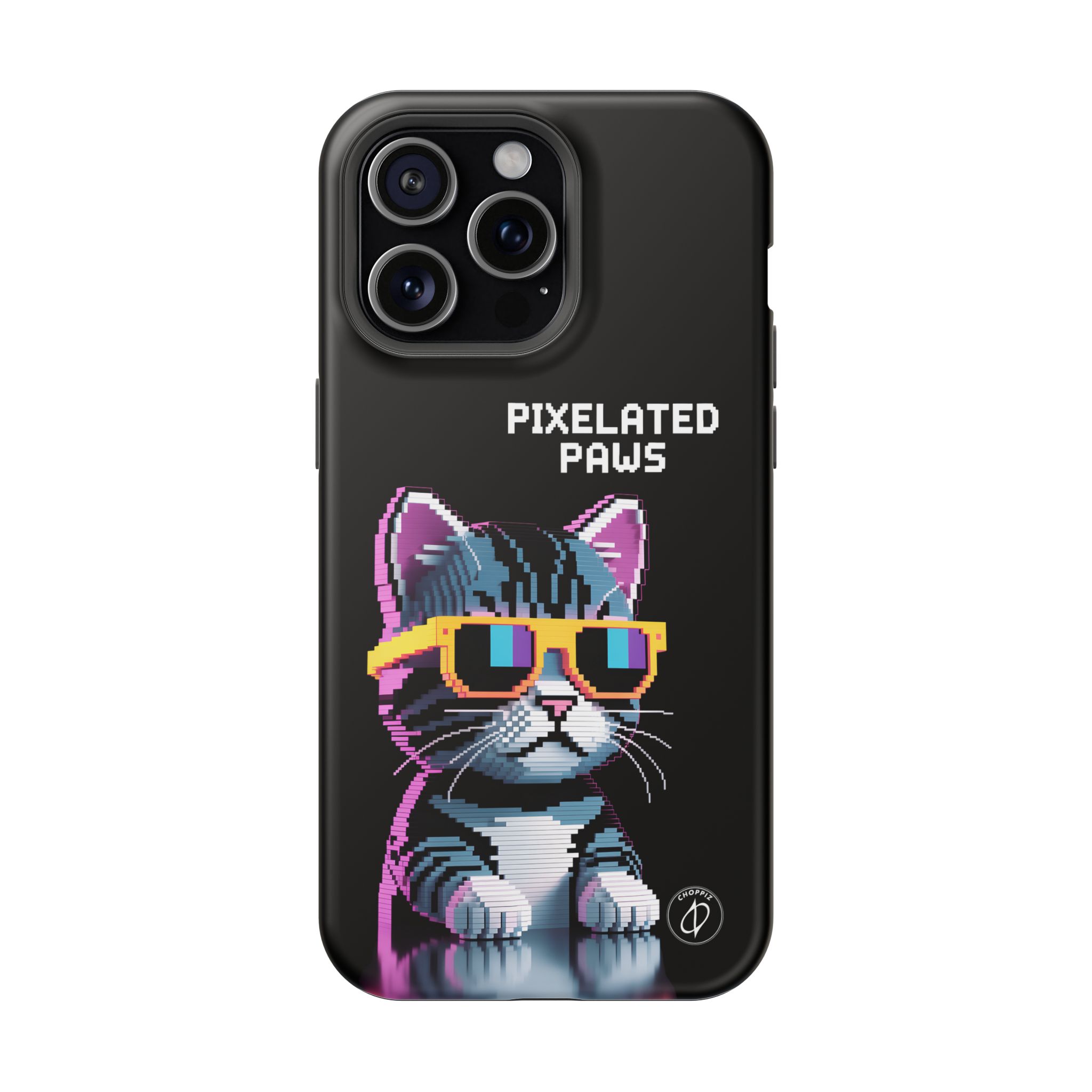Pixelated Paws Cool Cat Pixel Art MagSafe Case