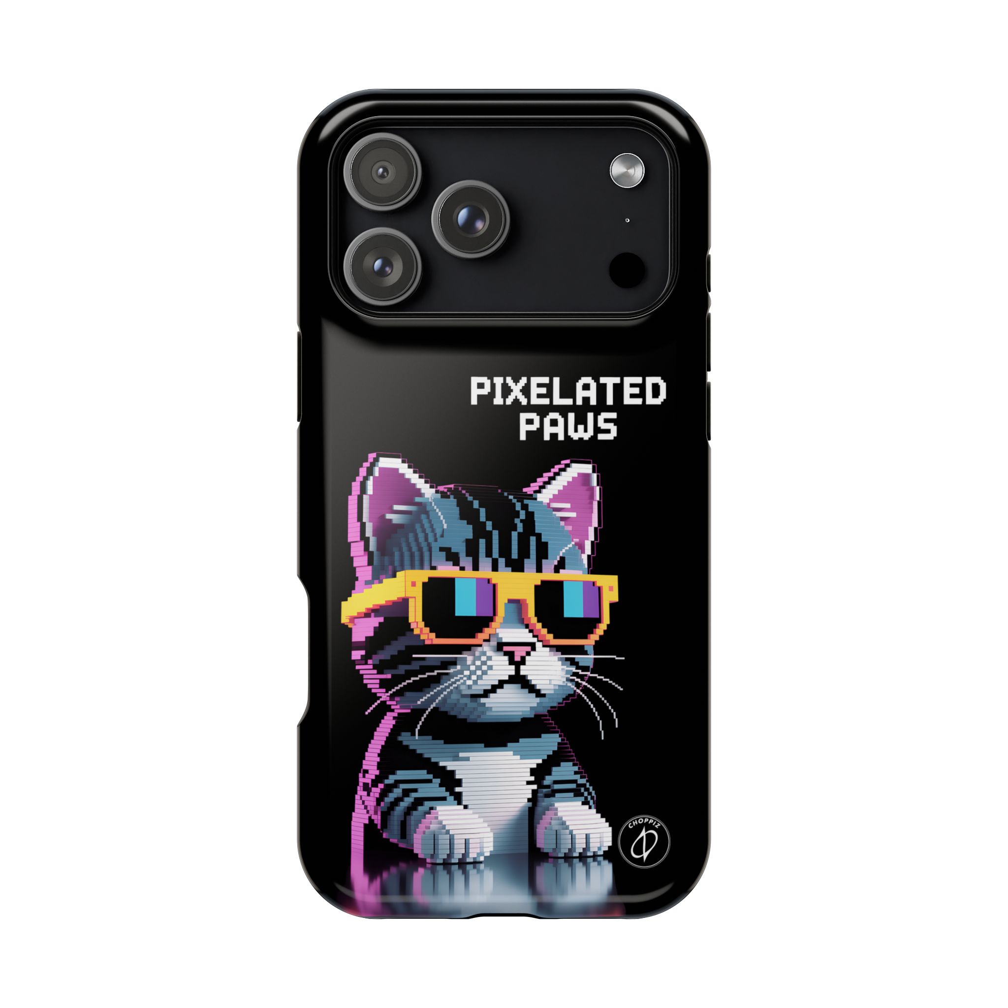 Pixelated Paws Cool Cat Pixel Art MagSafe Case