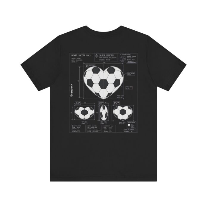 Heart Soccer Blueprint Passion & Precision Graphic T-Shirt