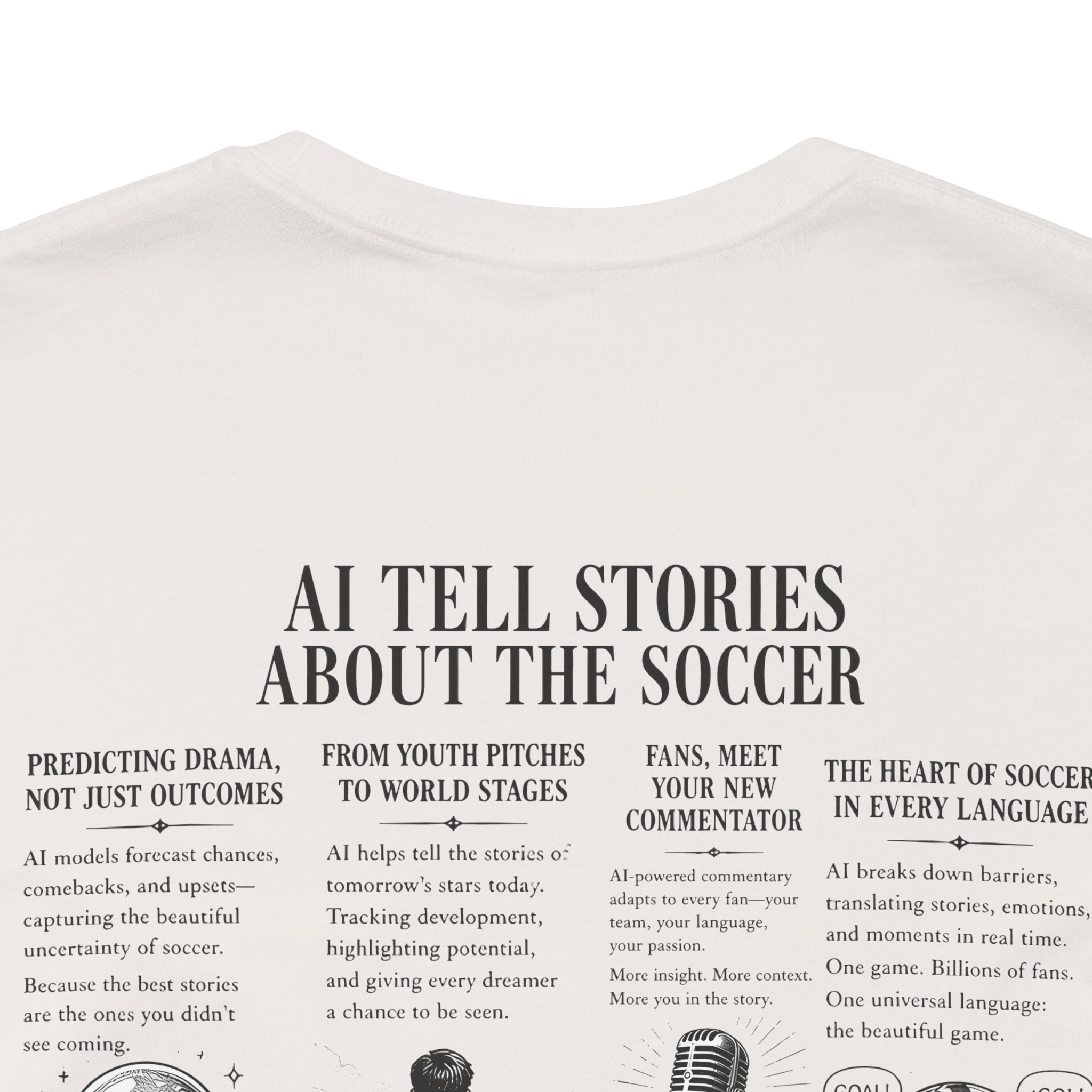 AI Soccer Stories Data & Analytics Graphic T-Shirt