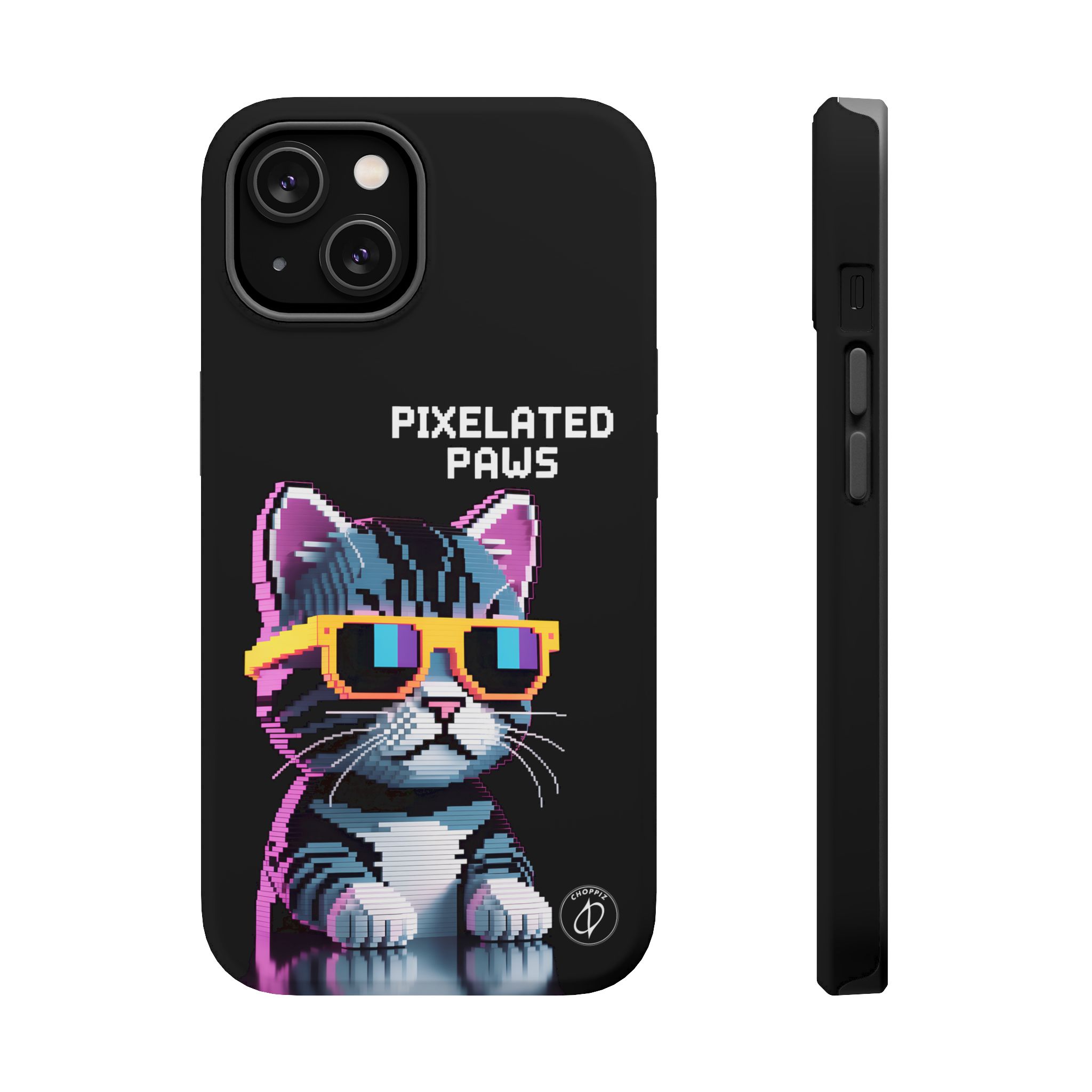 Pixelated Paws Cool Cat Pixel Art MagSafe Case