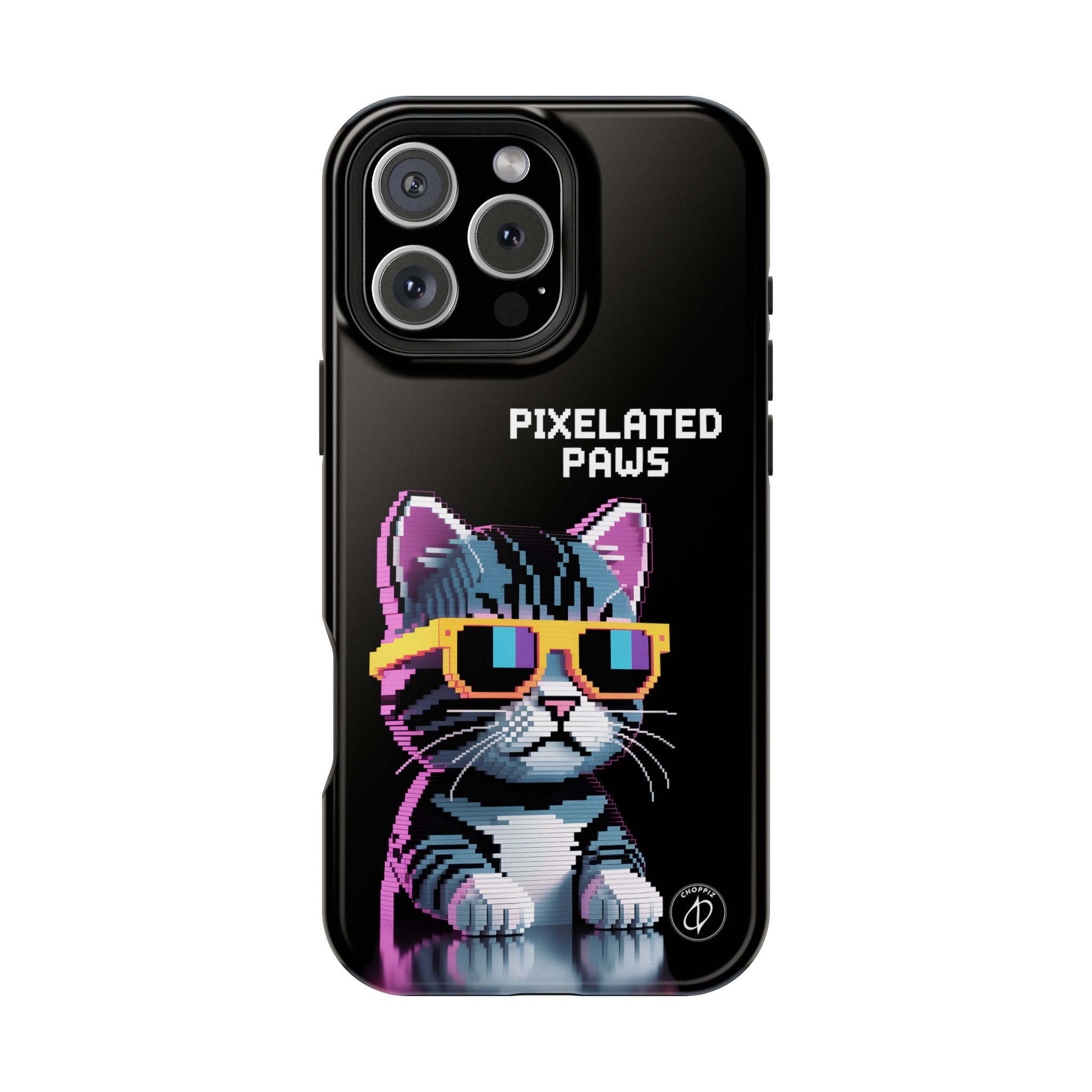 Pixelated Paws Cool Cat Pixel Art MagSafe Case