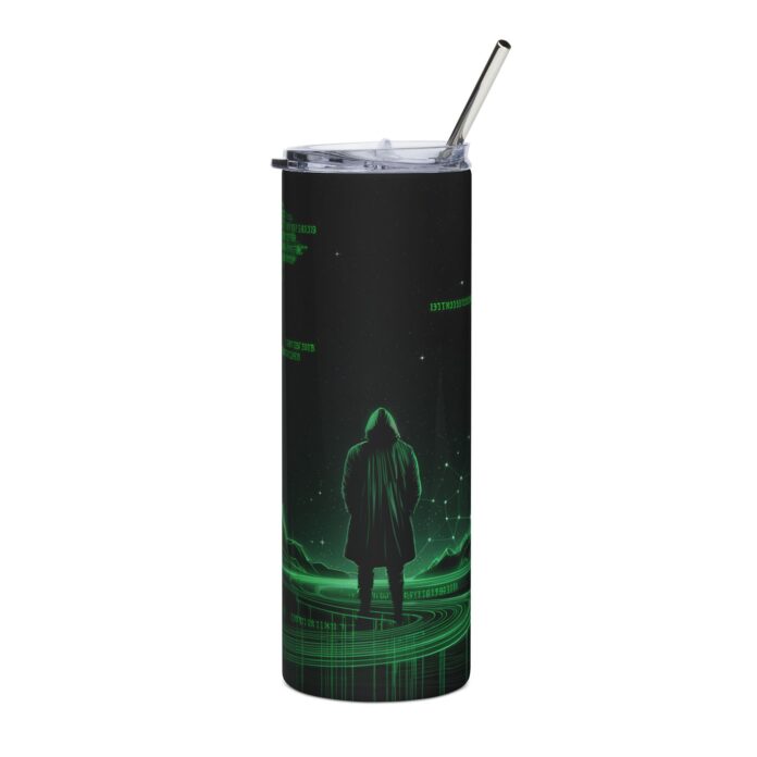 Hacker on Matrix Code Tumbler