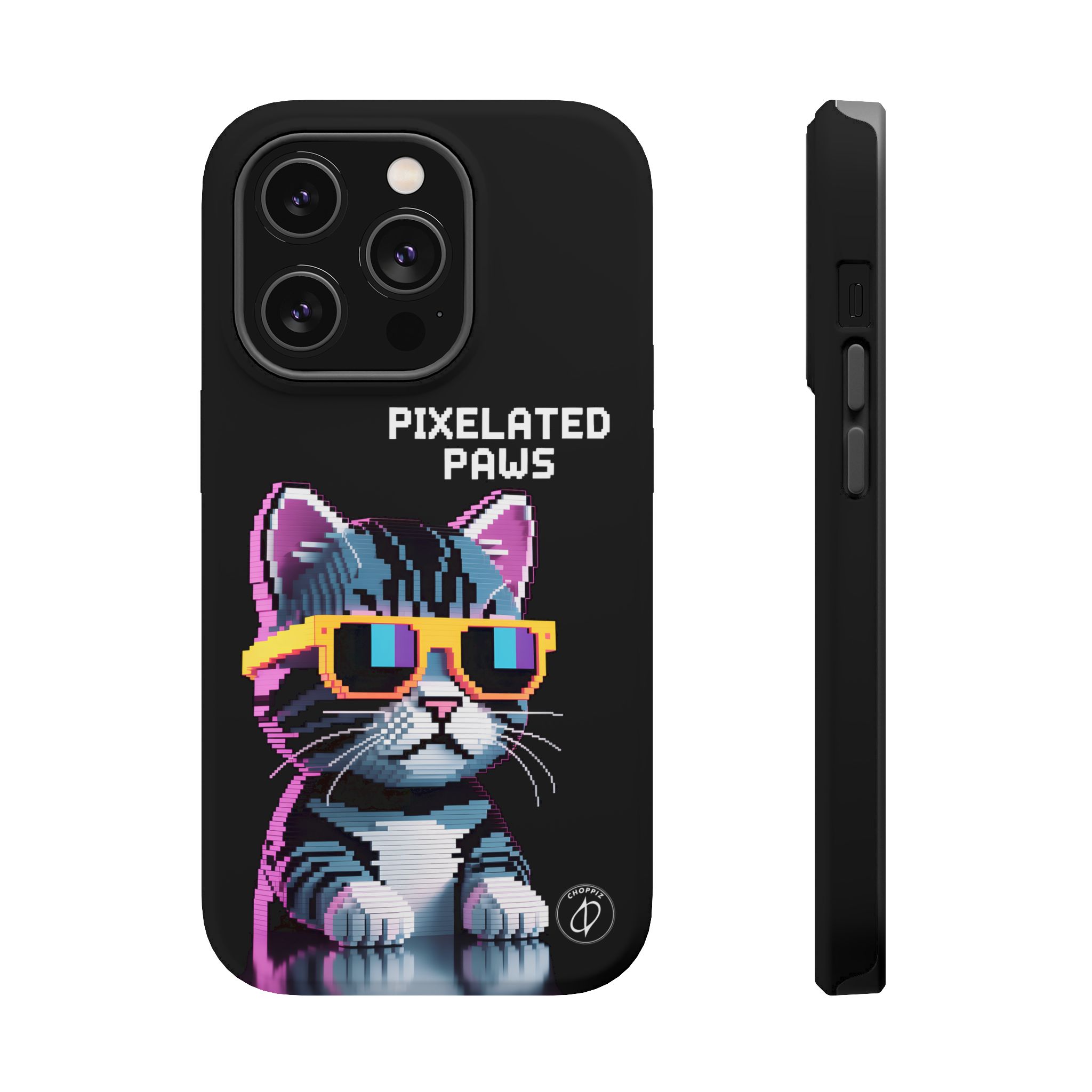Pixelated Paws Cool Cat Pixel Art MagSafe Case