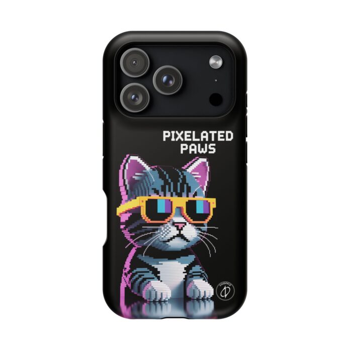 Pixelated Paws Cool Cat Pixel Art MagSafe Case