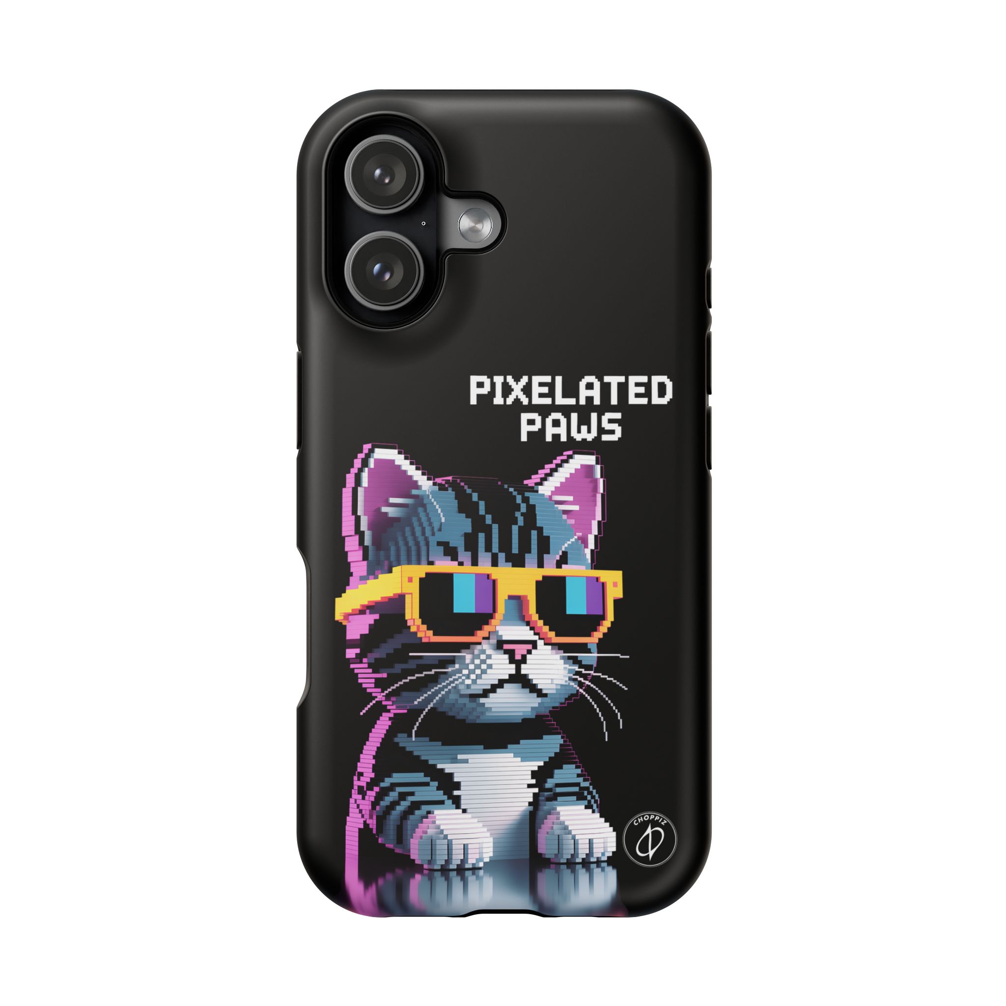 Pixelated Paws Cool Cat Pixel Art MagSafe Case