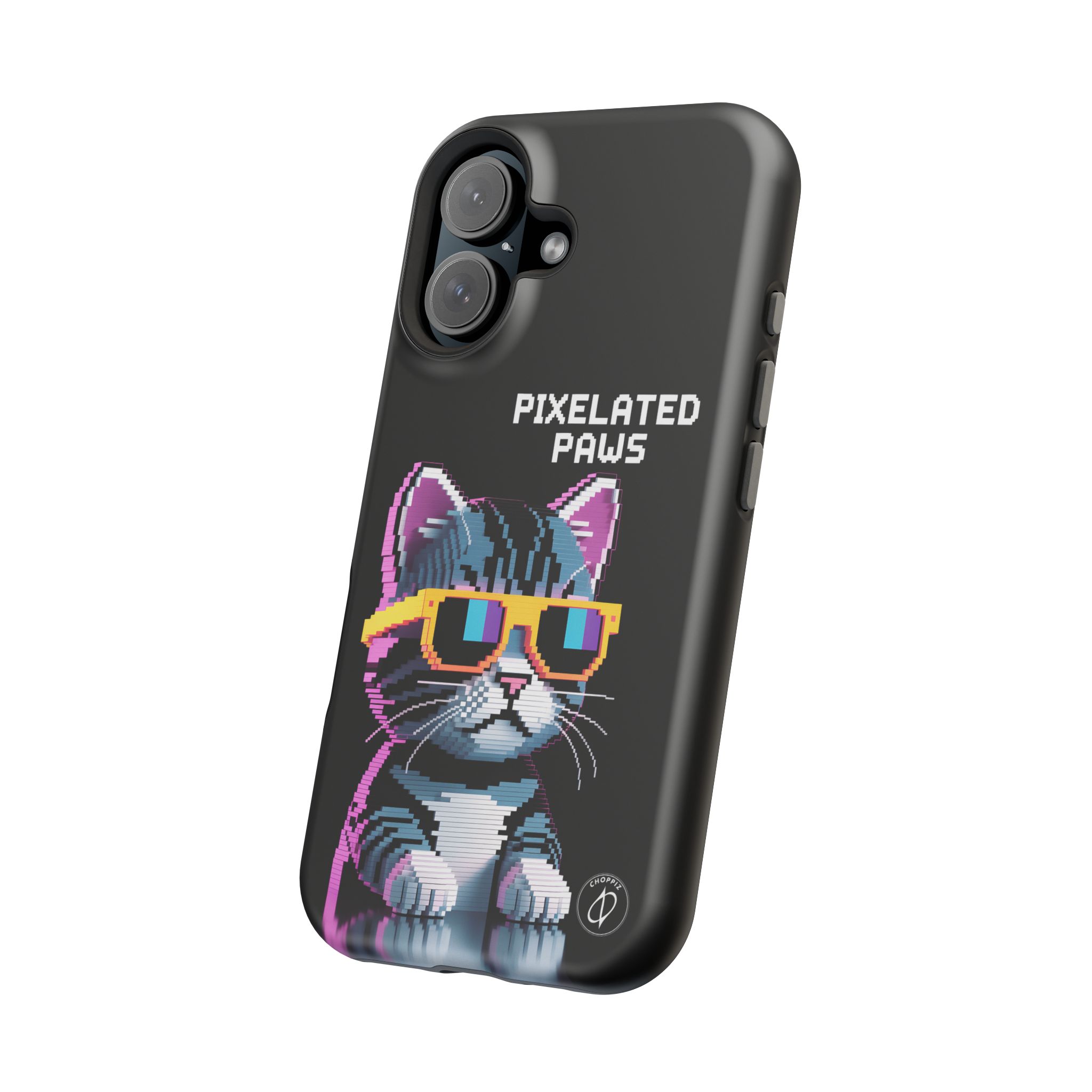 Pixelated Paws Cool Cat Pixel Art MagSafe Case