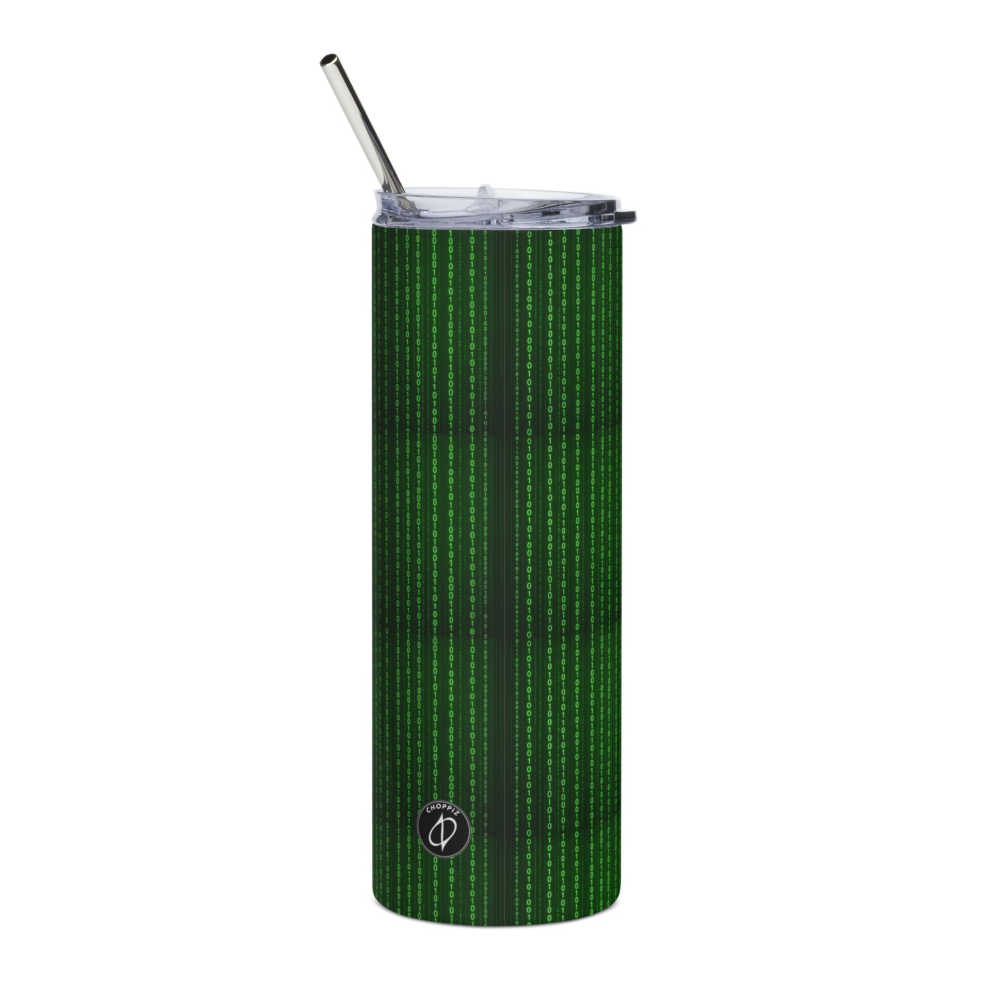 The Digital Rain Code Stainless Tumbler