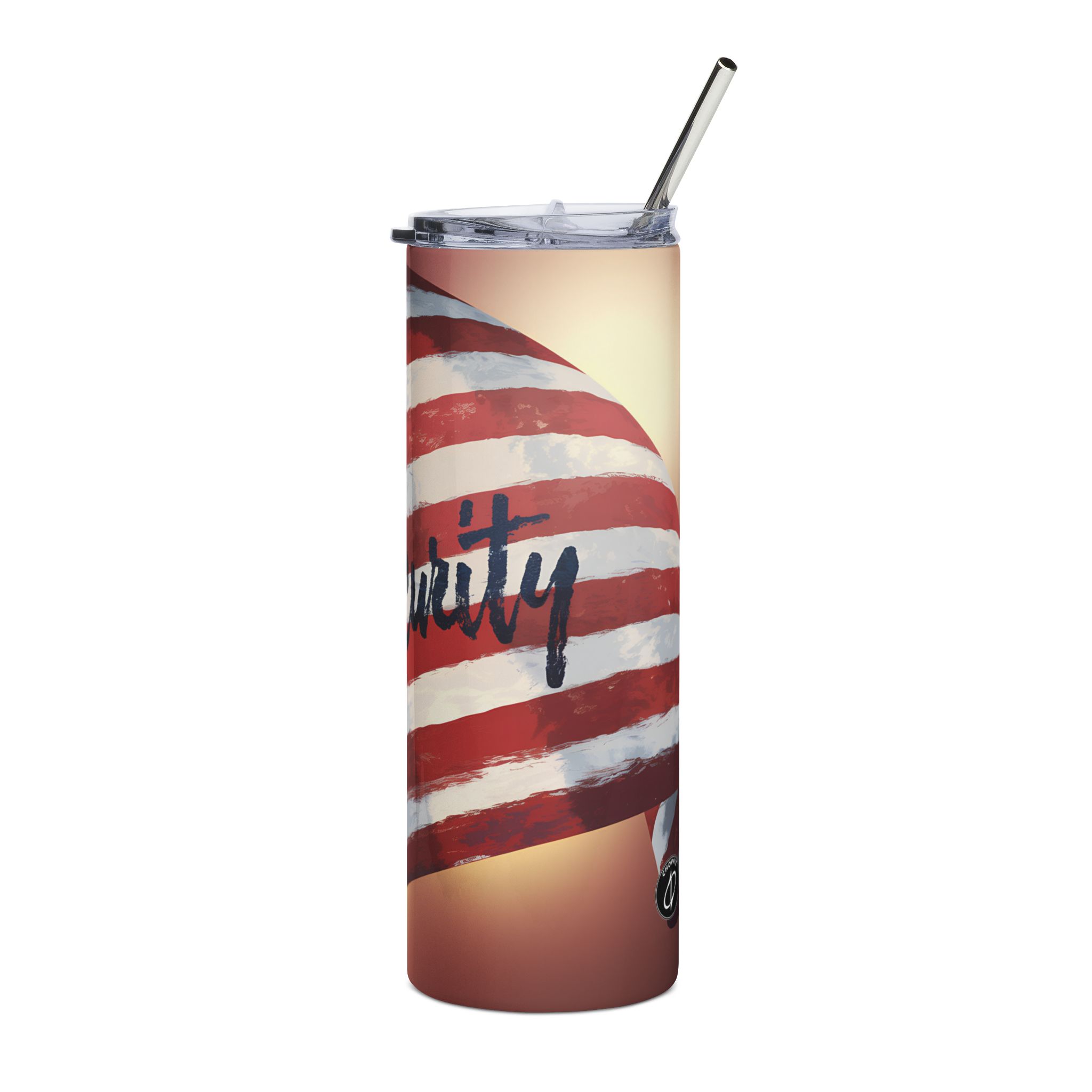 American Cybersecurity Flag Stainless Tumbler