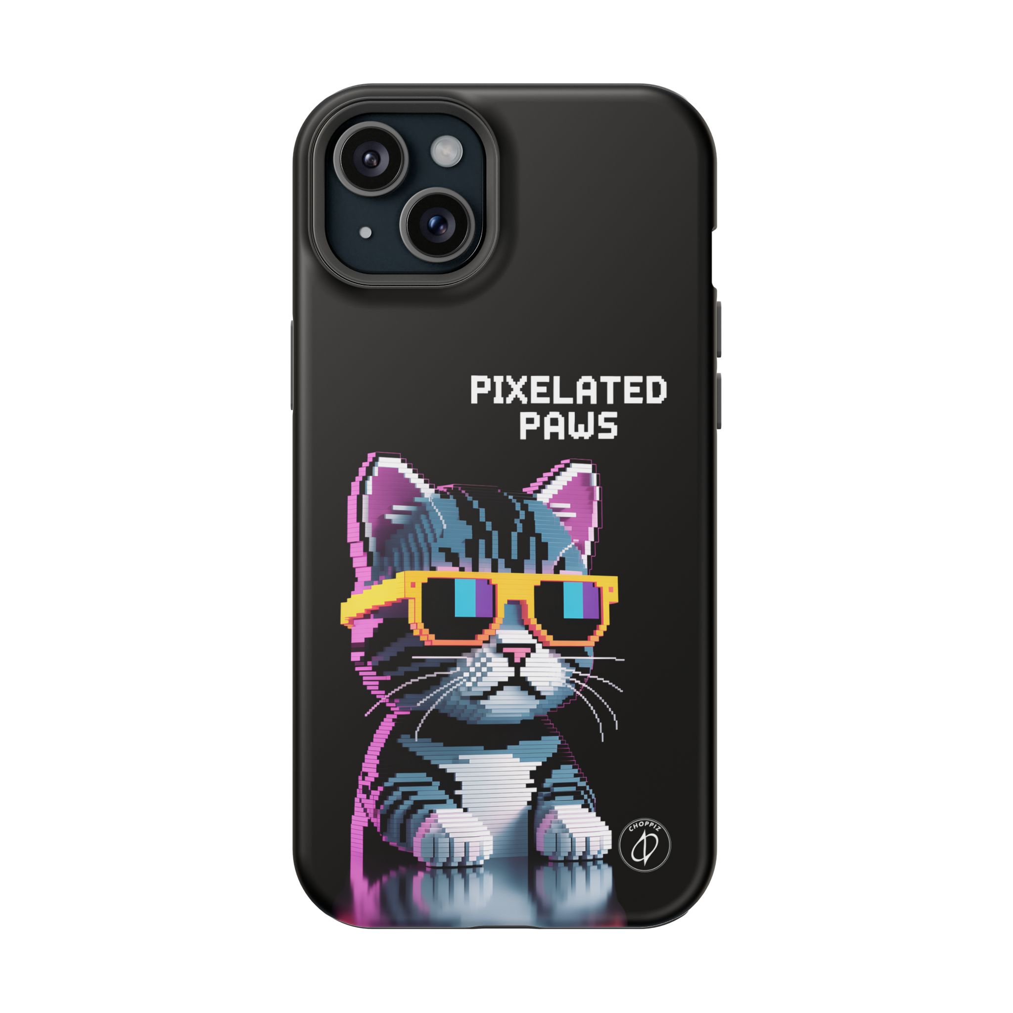 Pixelated Paws Cool Cat Pixel Art MagSafe Case
