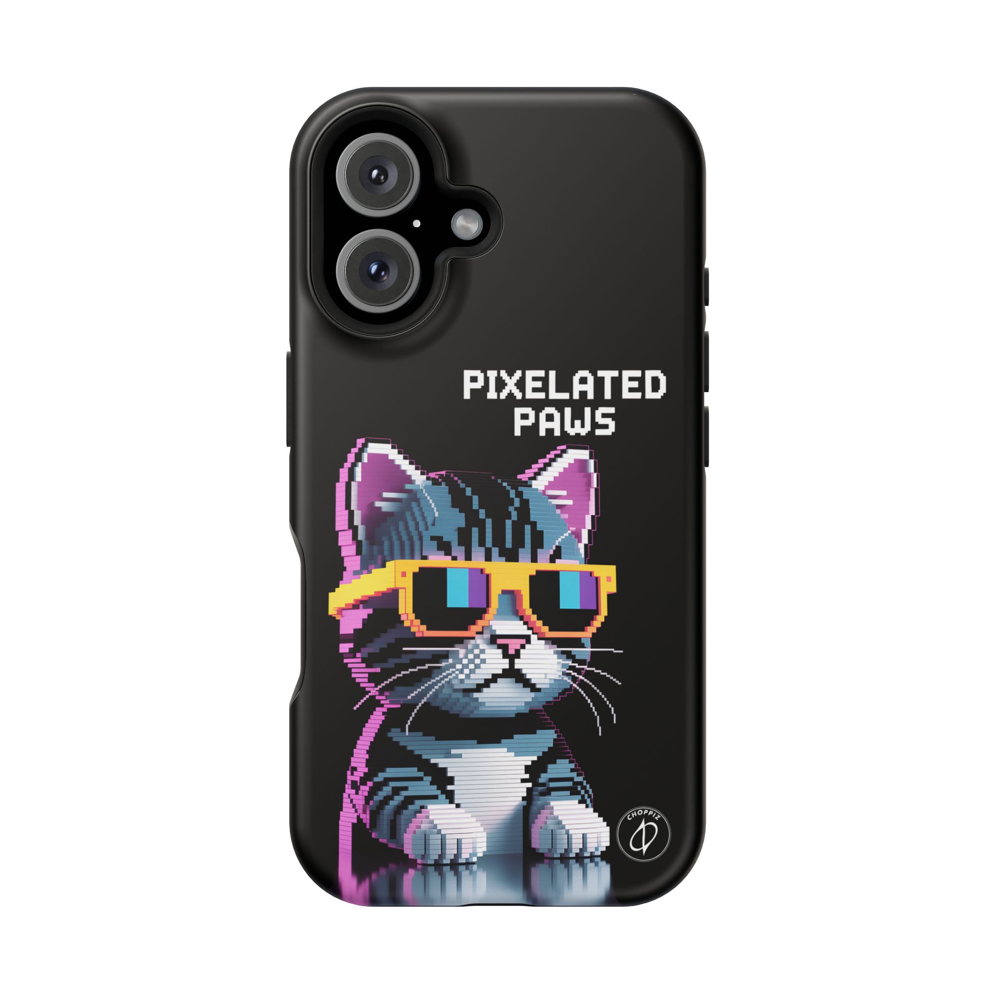 Pixelated Paws Cool Cat Pixel Art MagSafe Case