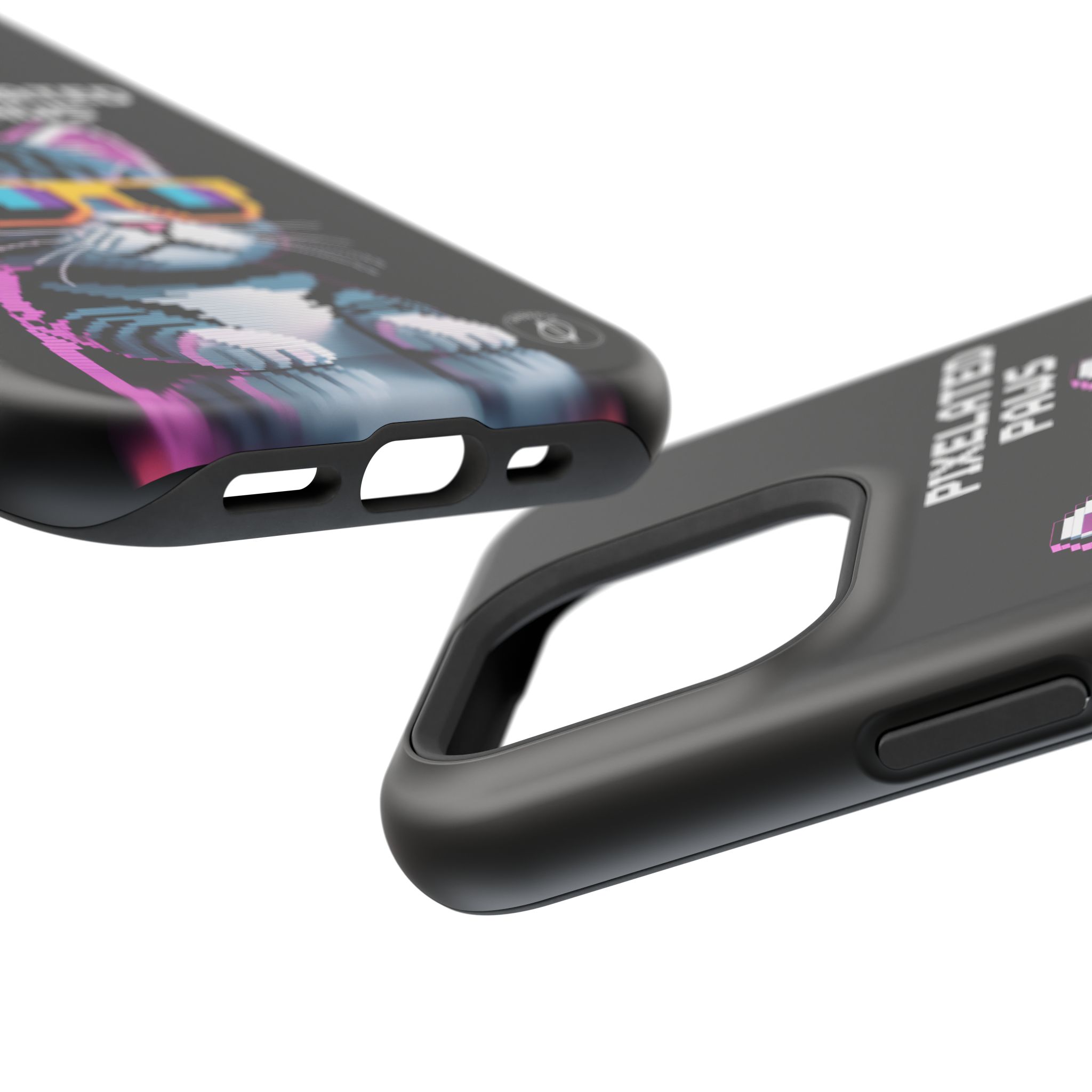 Pixelated Paws Cool Cat Pixel Art MagSafe Case