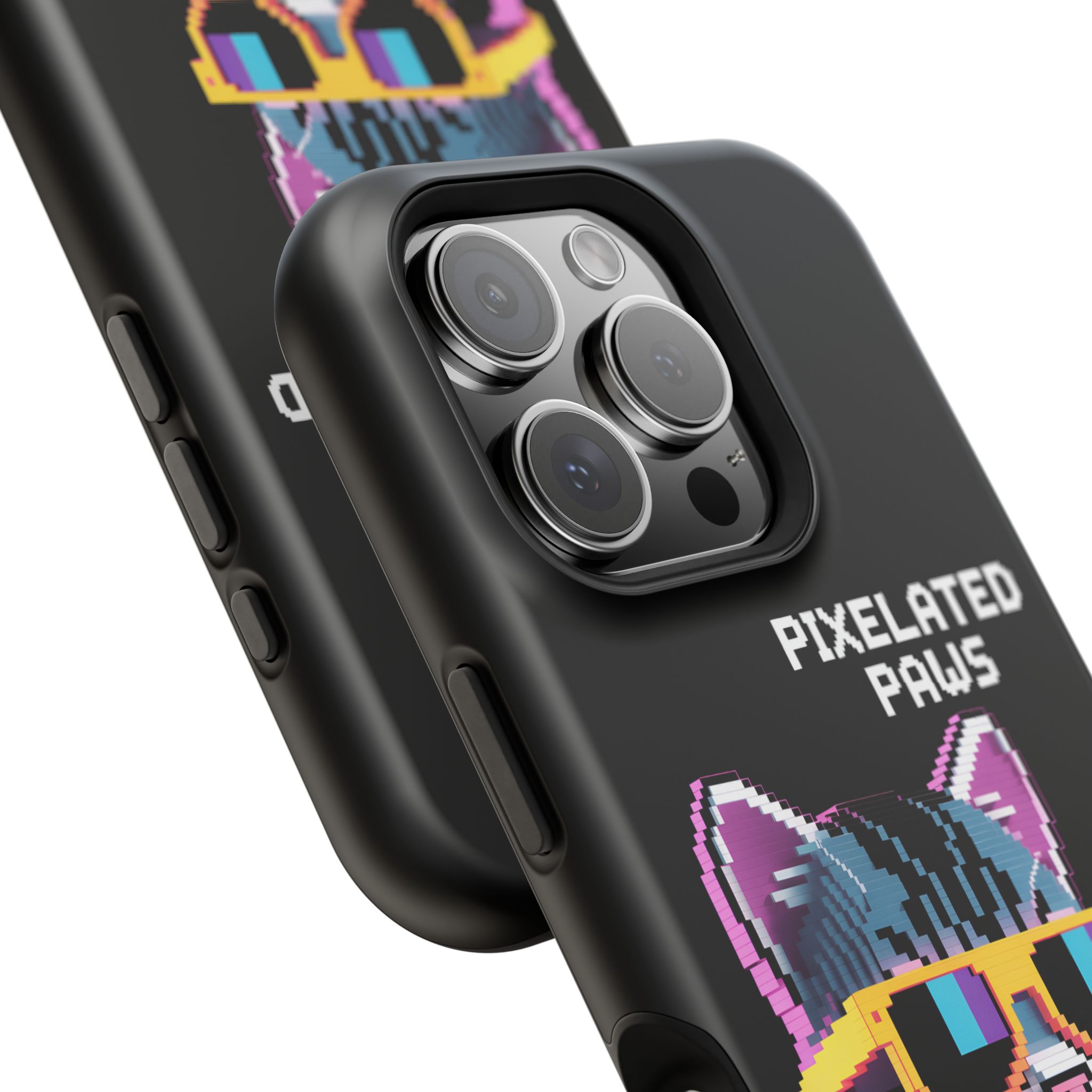 Pixelated Paws Cool Cat Pixel Art MagSafe Case