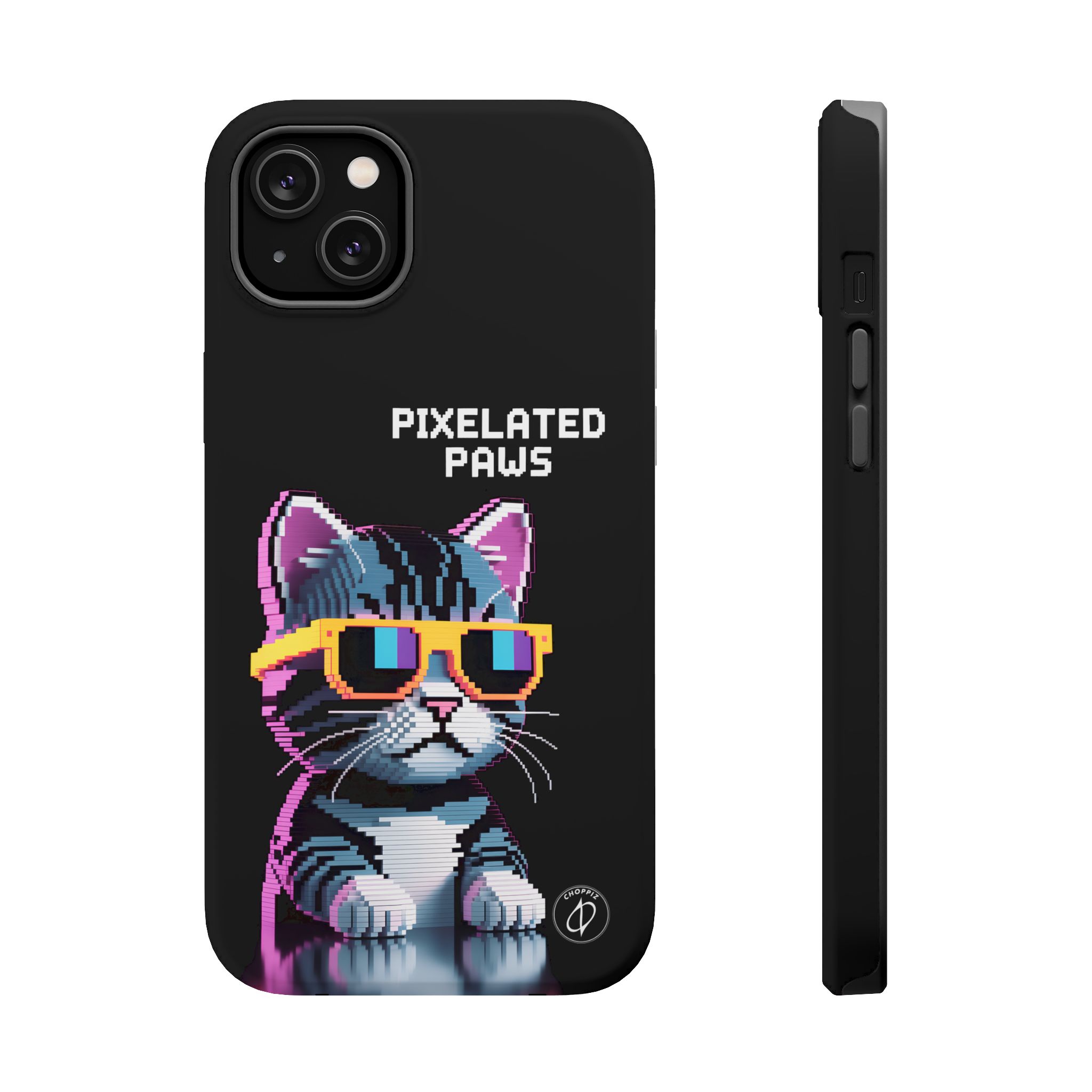 Pixelated Paws Cool Cat Pixel Art MagSafe Case