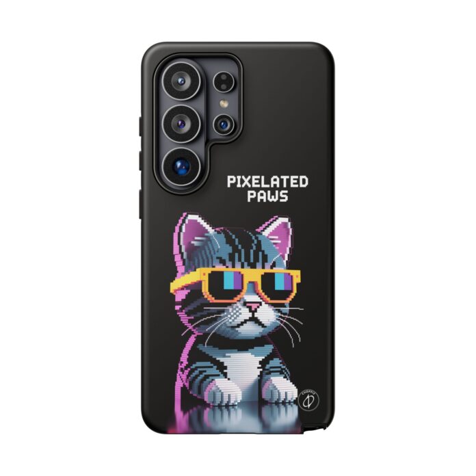 Pixelated Paws Cool Cat Pixel Art Tough Phone Case