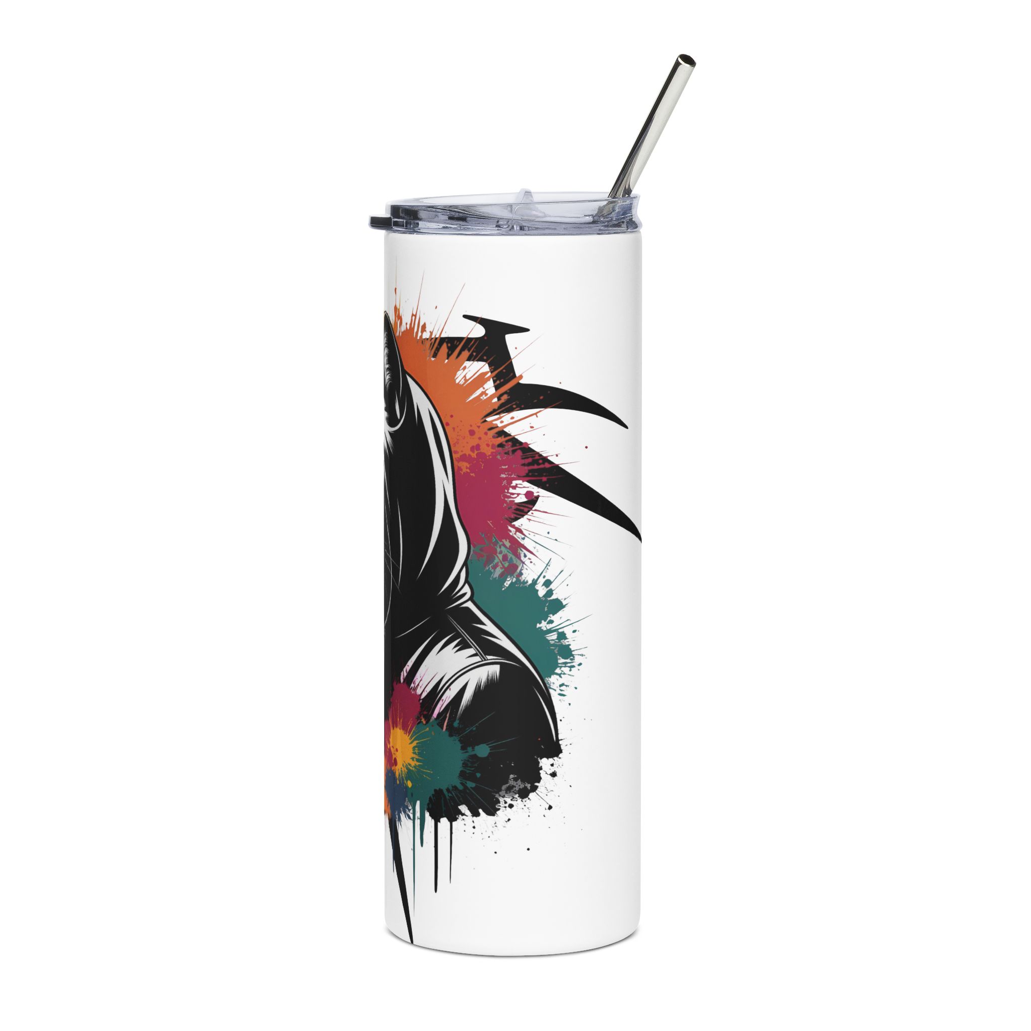 Graffiti-Style Cat Tumbler