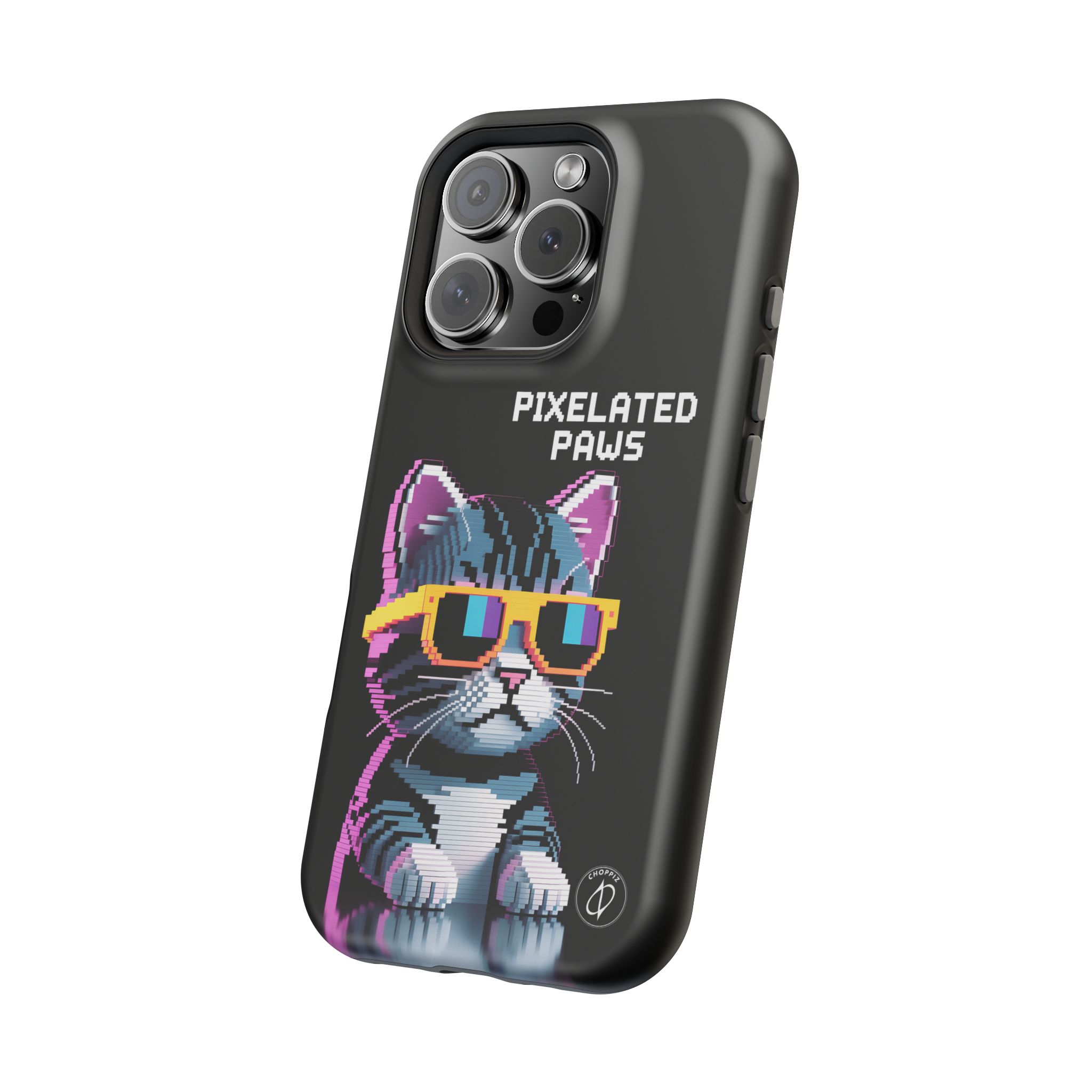 Pixelated Paws Cool Cat Pixel Art MagSafe Case