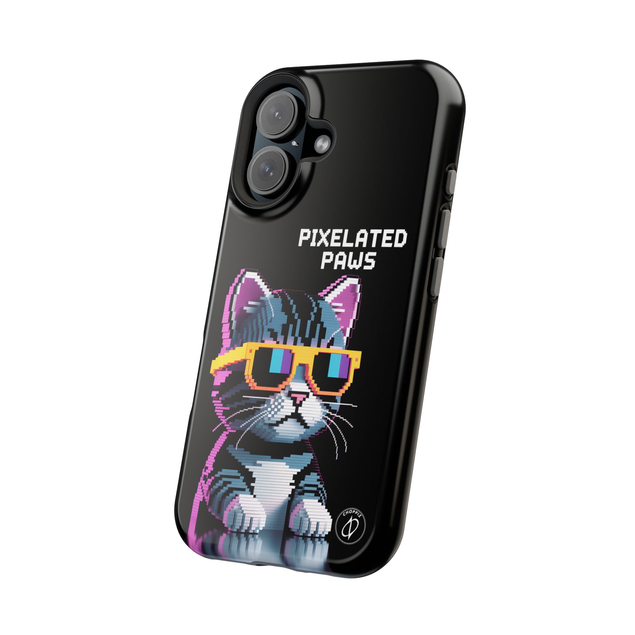 Pixelated Paws Cool Cat Pixel Art MagSafe Case