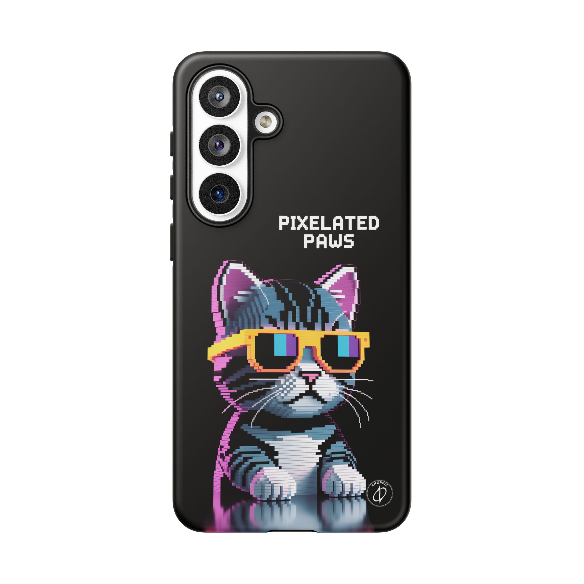 Pixelated Paws Cool Cat Pixel Art Tough Phone Case