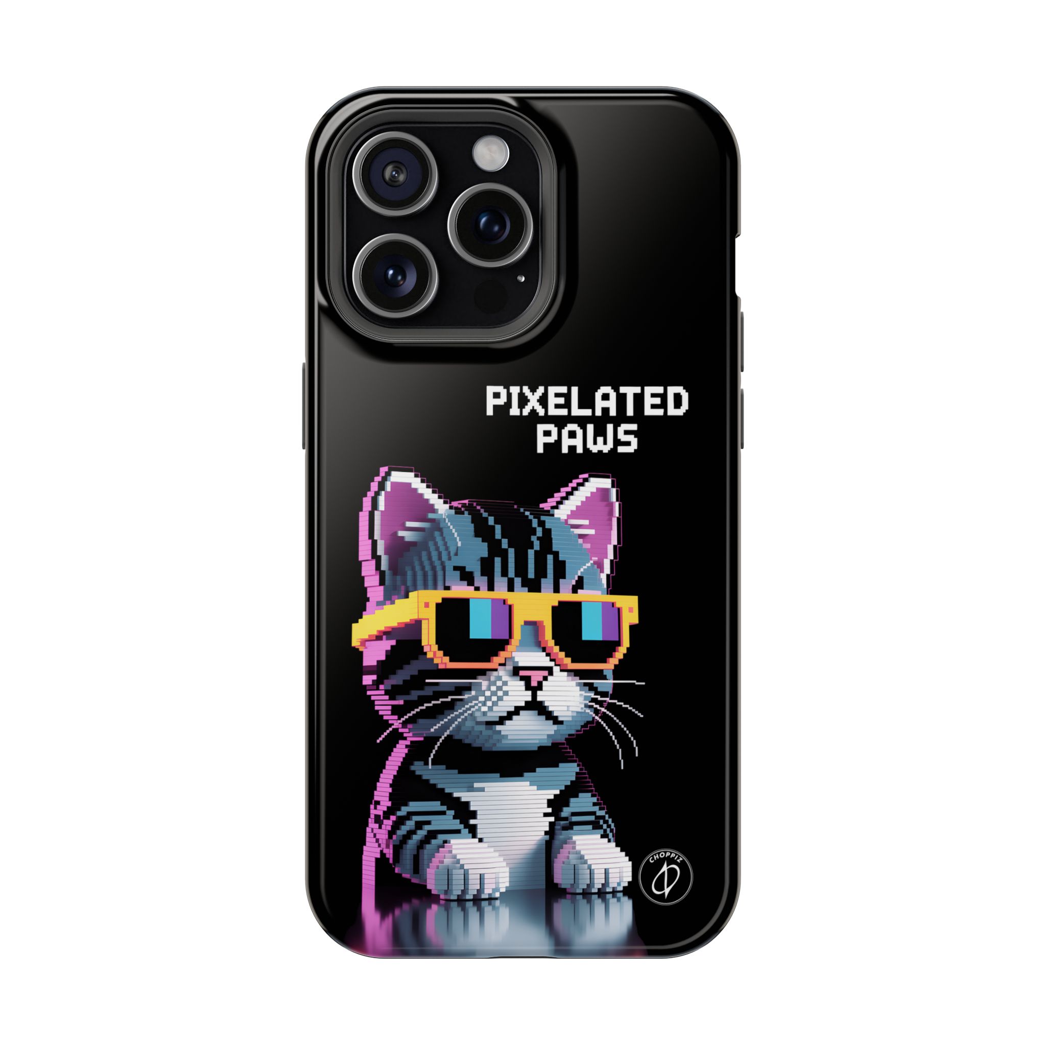 Pixelated Paws Cool Cat Pixel Art MagSafe Case