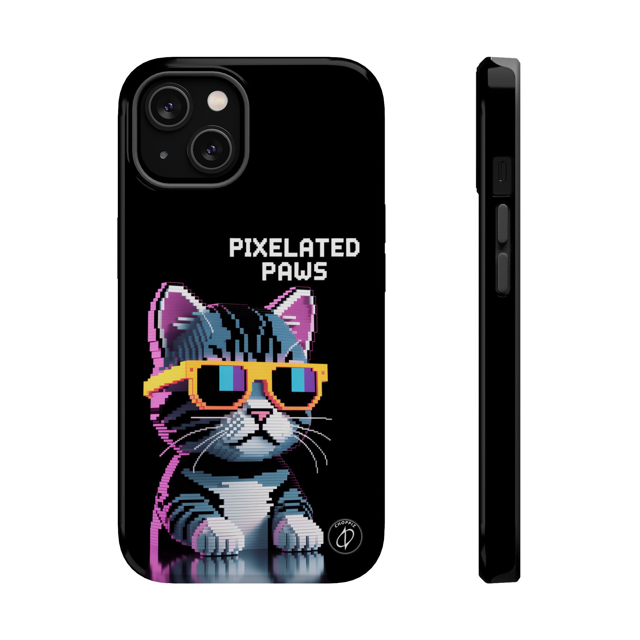 Pixelated Paws Cool Cat Pixel Art MagSafe Case