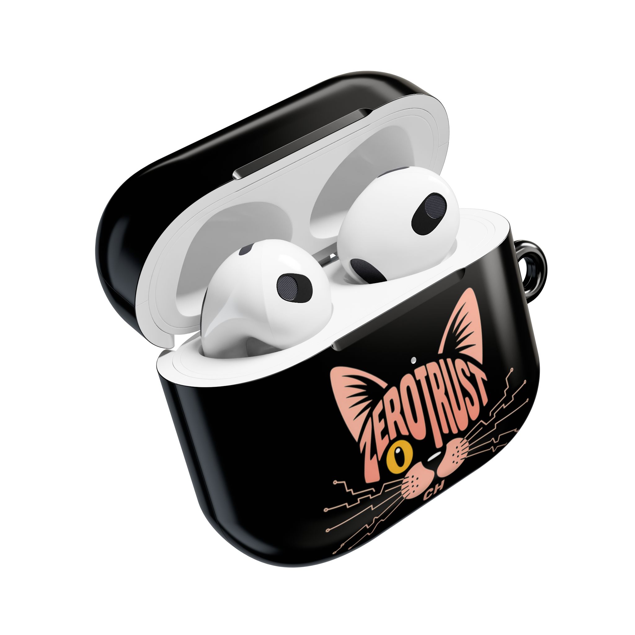 Zero Trust Cat AirPod Case