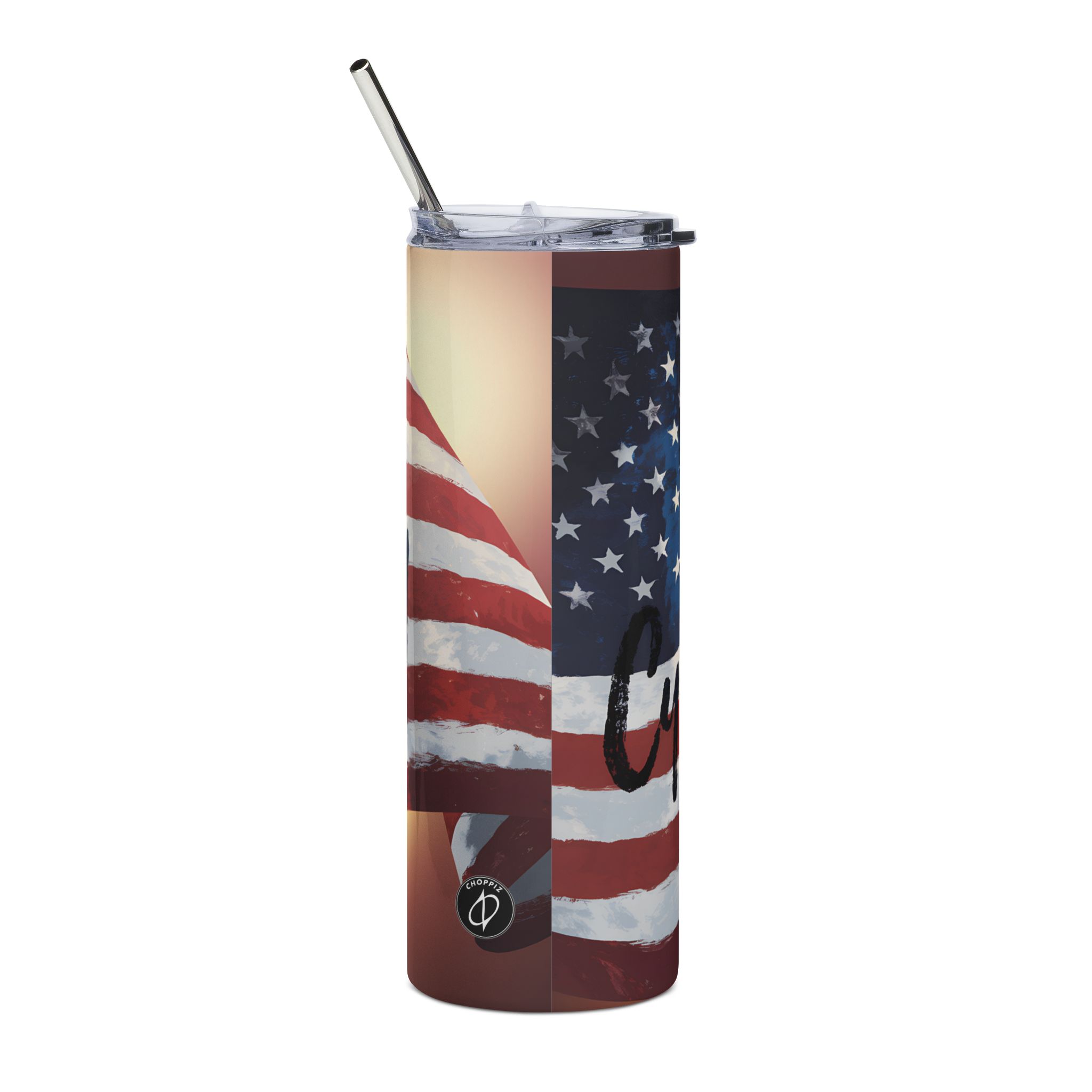 American Cybersecurity Flag Stainless Tumbler
