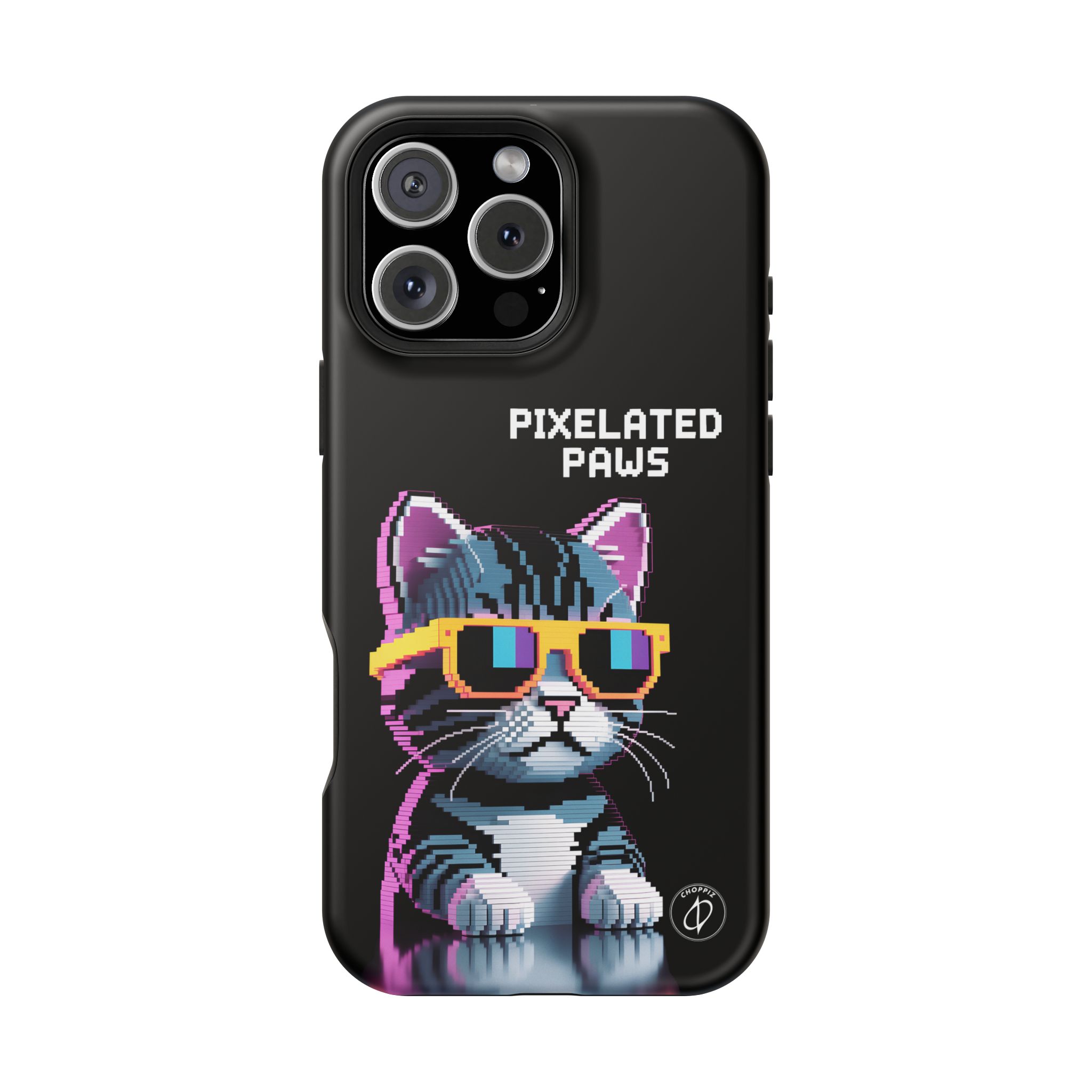 Pixelated Paws Cool Cat Pixel Art MagSafe Case