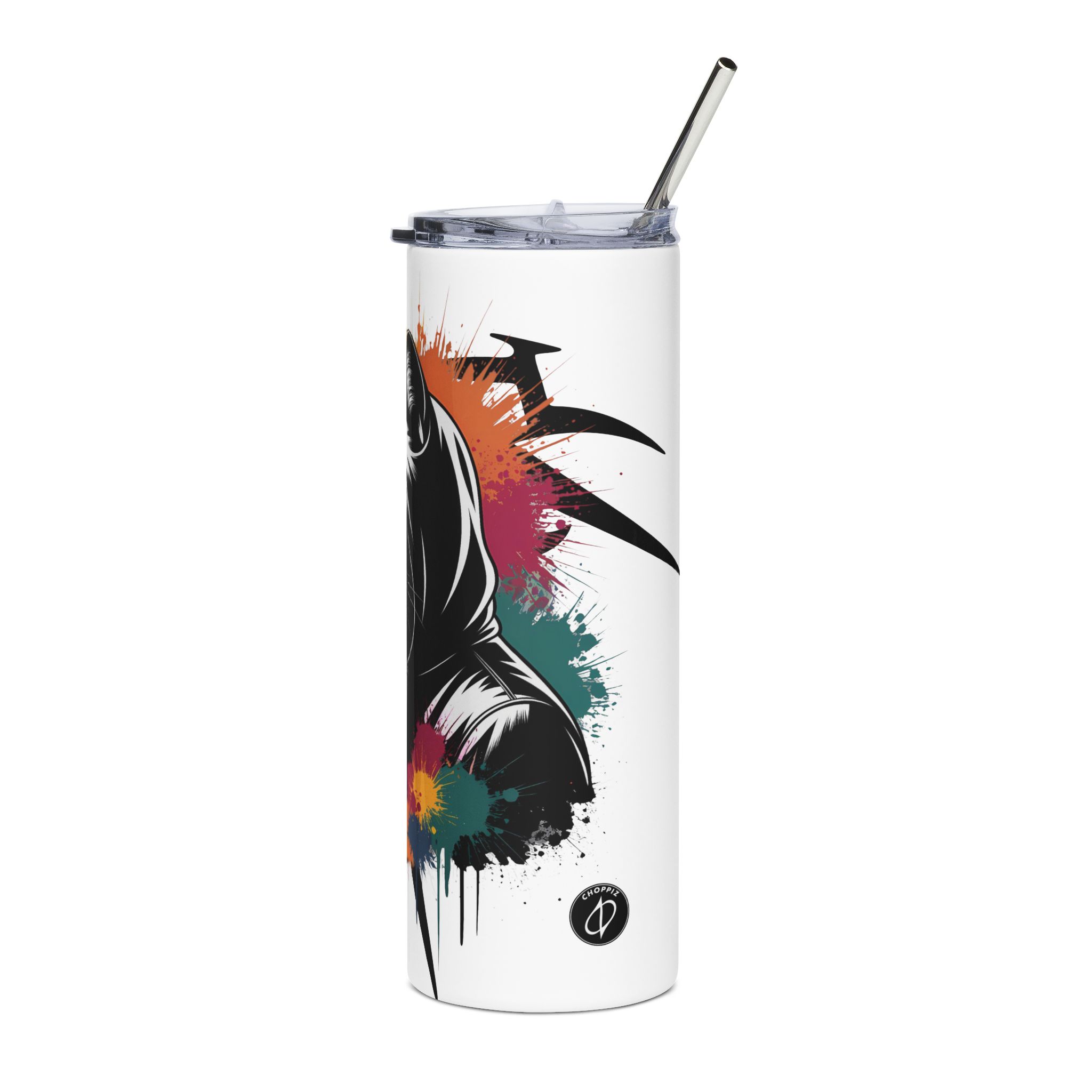 Graffiti-Style Cat Tumbler
