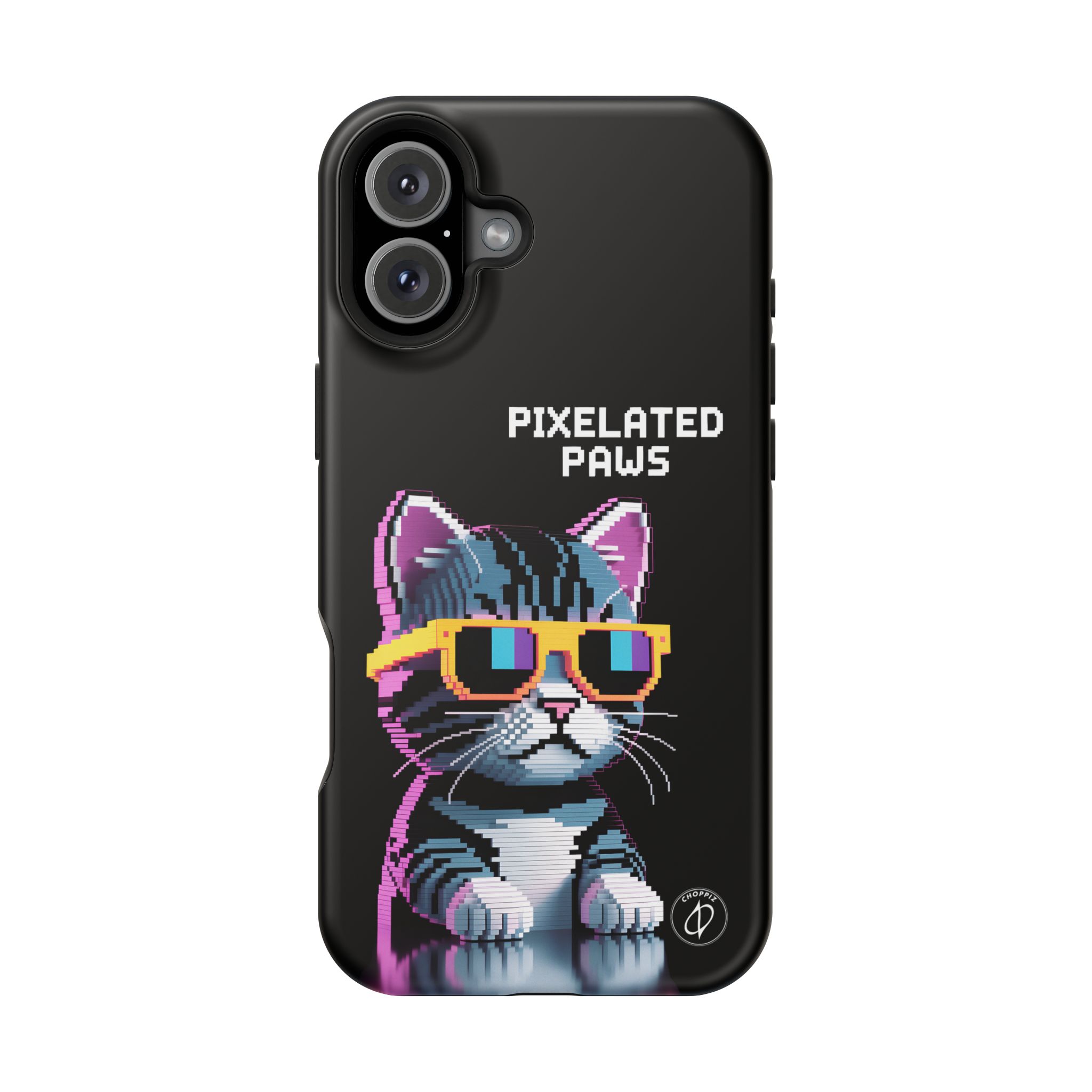 Pixelated Paws Cool Cat Pixel Art MagSafe Case