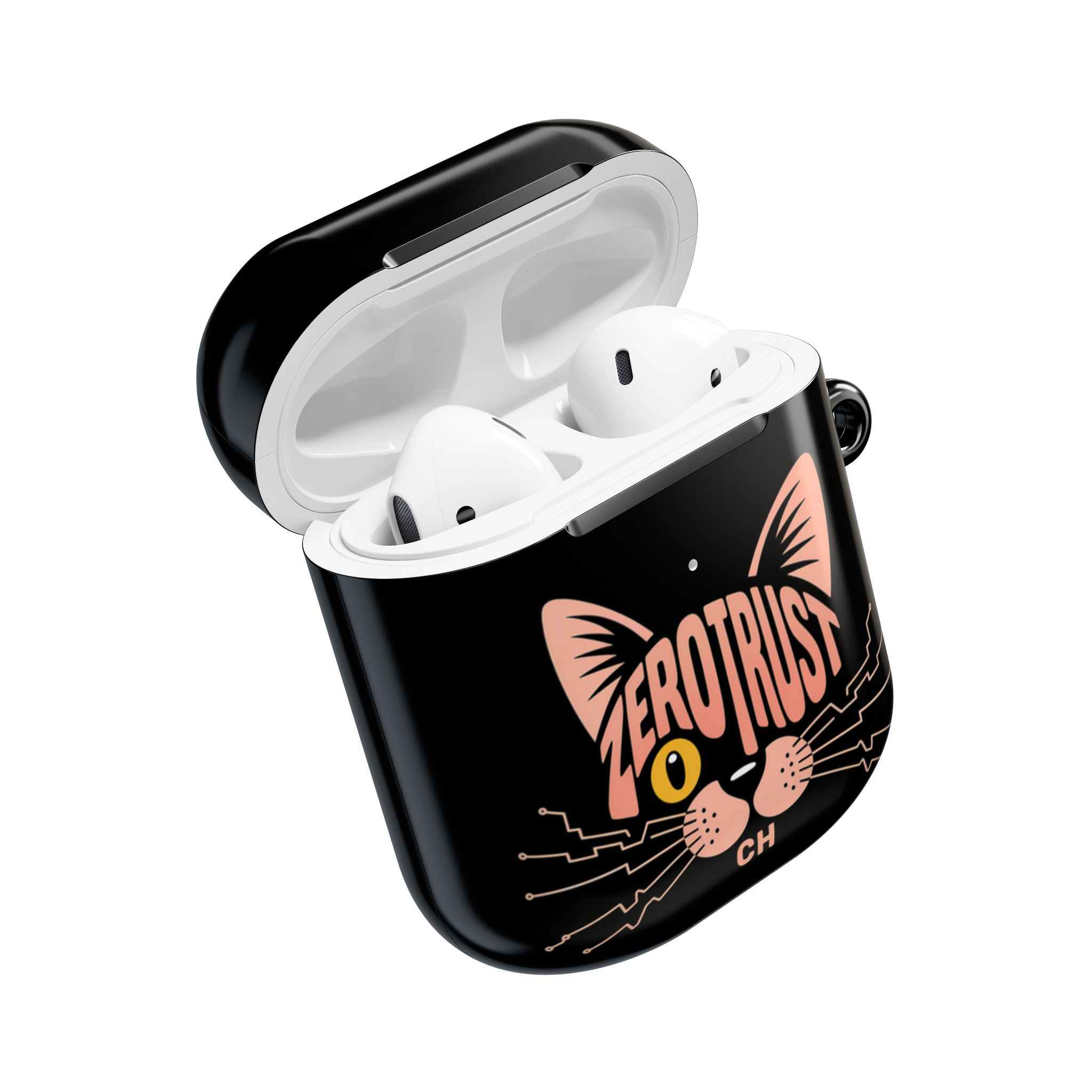 Zero Trust Cat AirPod Case