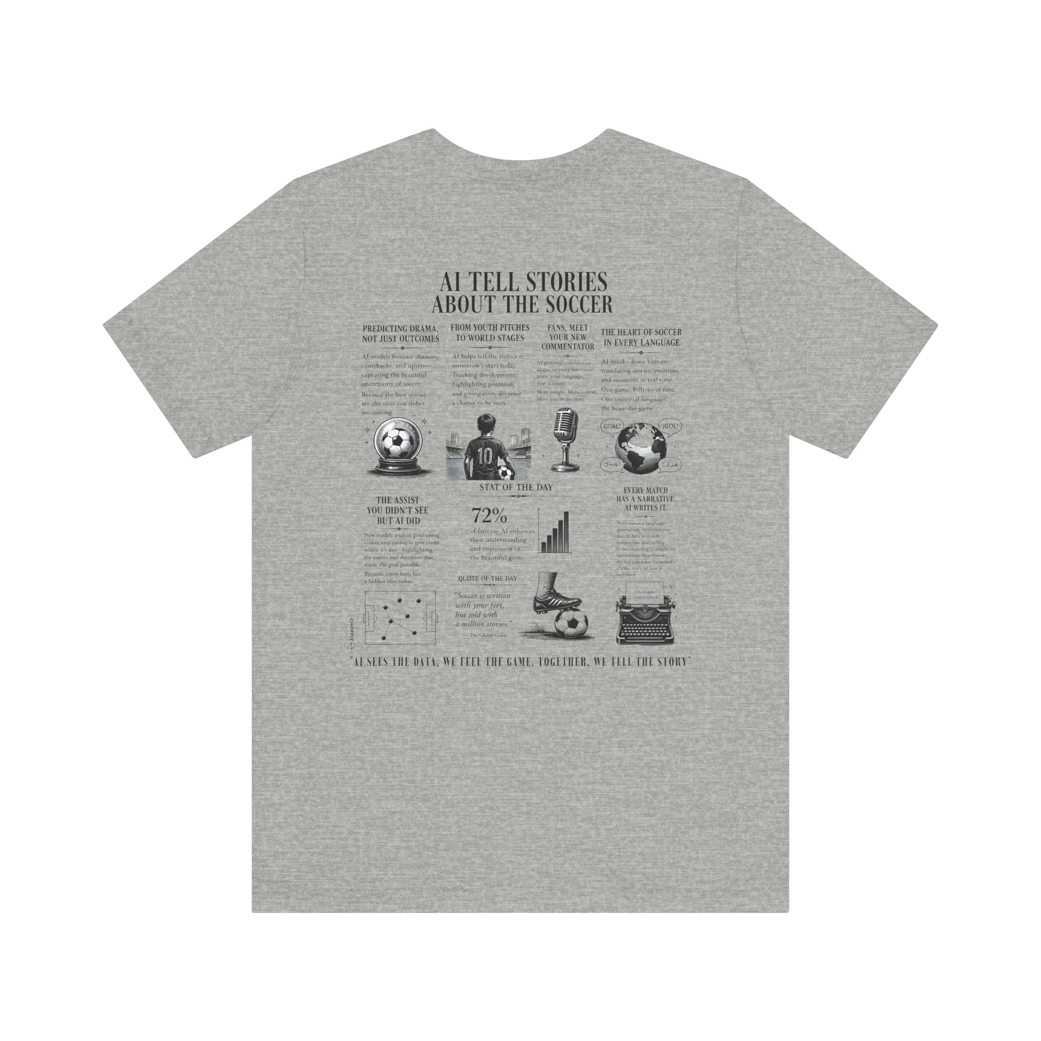 AI Soccer Stories Data & Analytics Graphic T-Shirt
