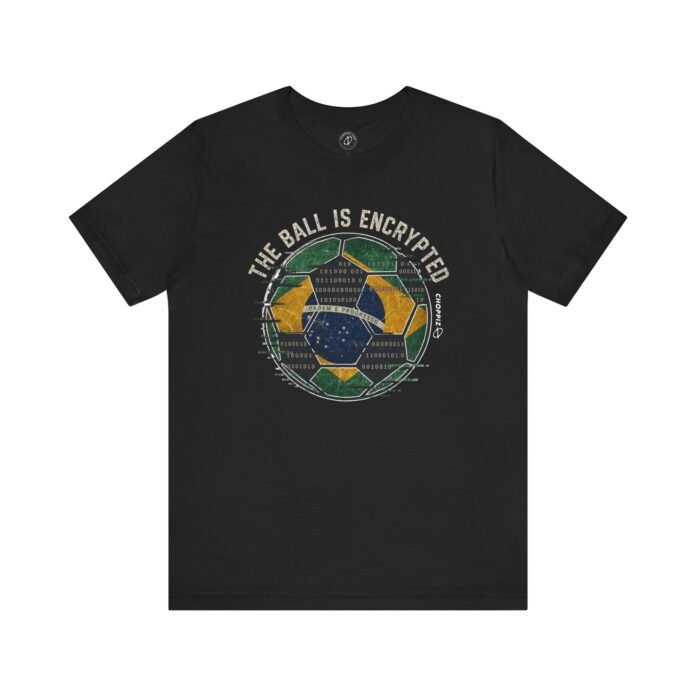 The Ball Is Encrypted Brazil Soccer Cyber T-Shirt