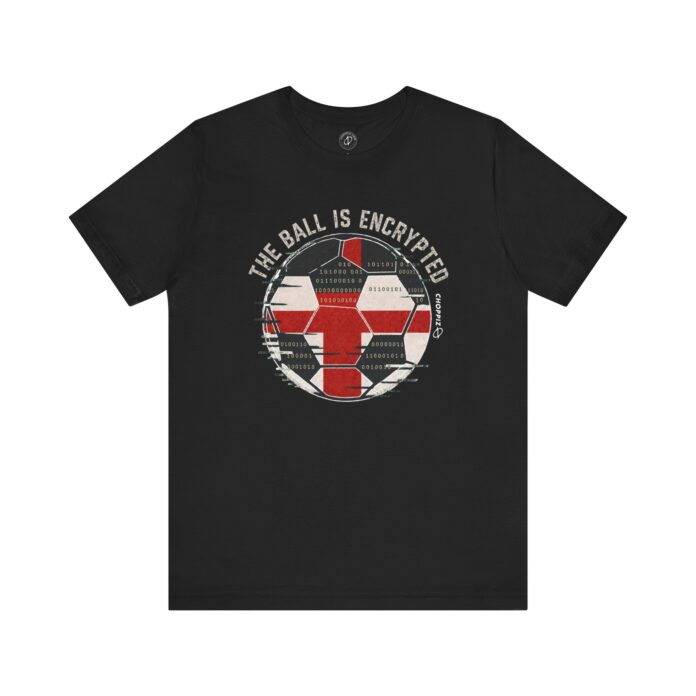 The Ball Is Encrypted England Soccer Cyber T-Shirt
