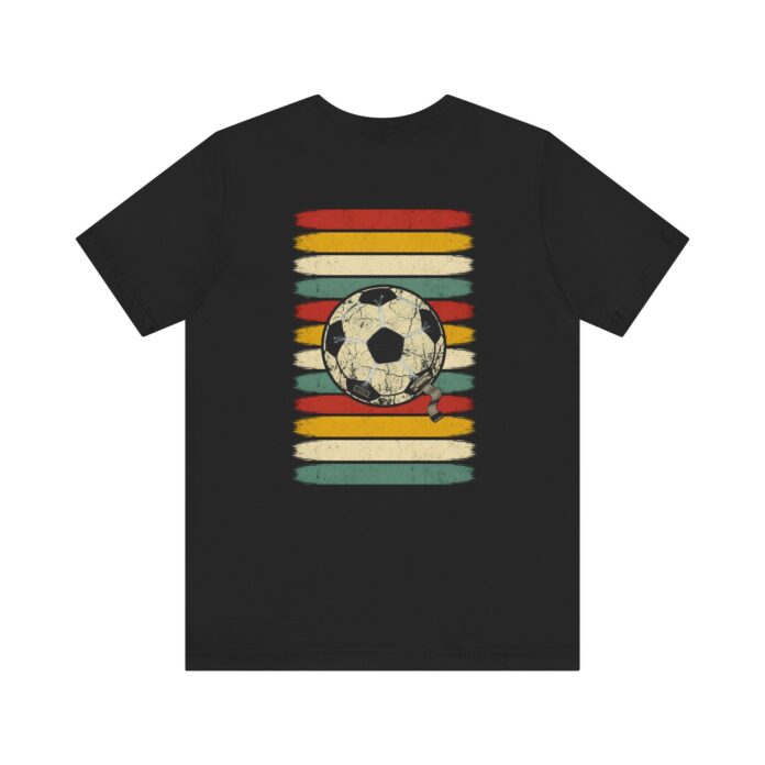Retro Cyber Soccer Ball Graphic T-Shirt